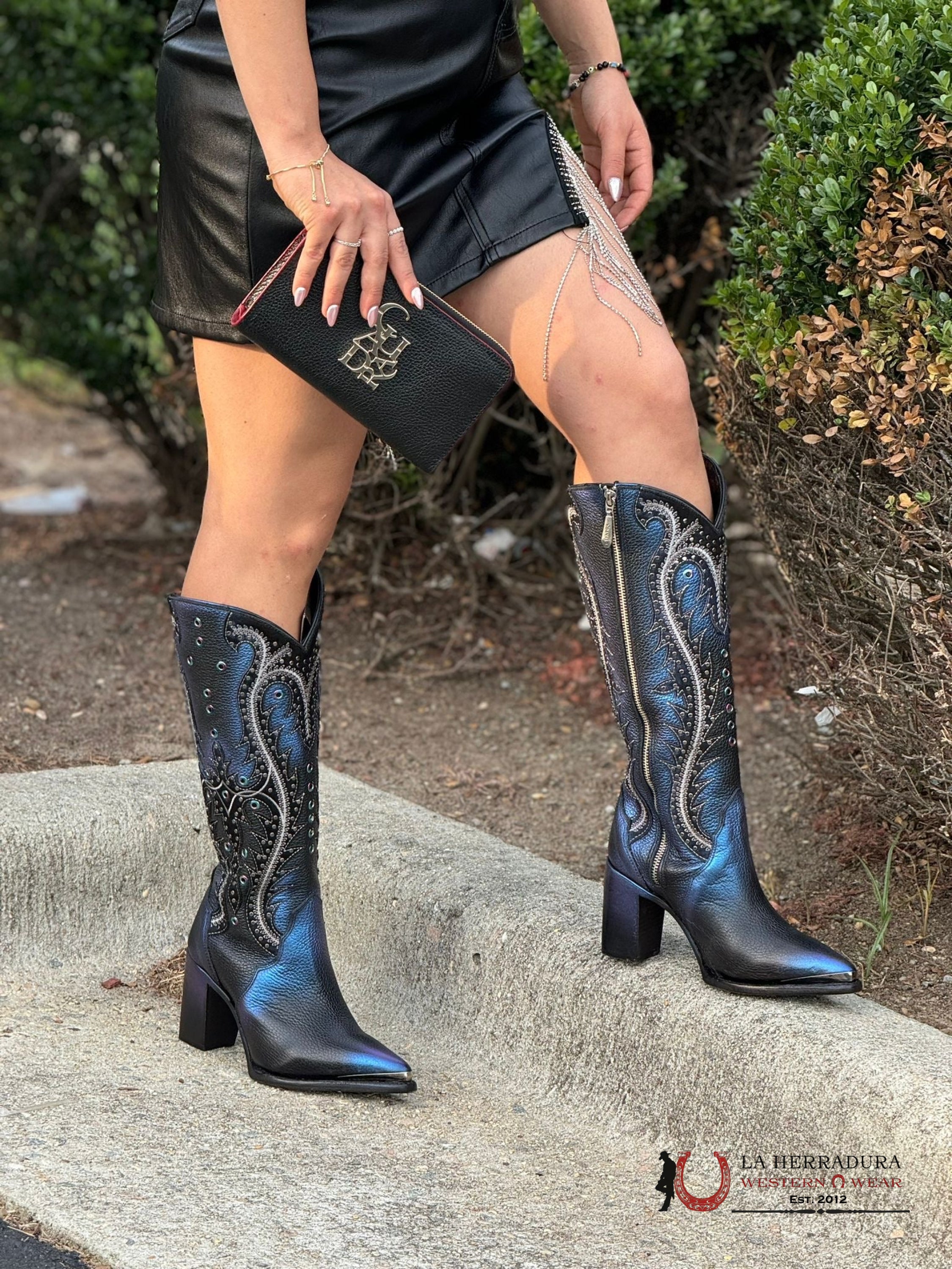 Cuadra Res Black Red Wallet Ropa Mujeres