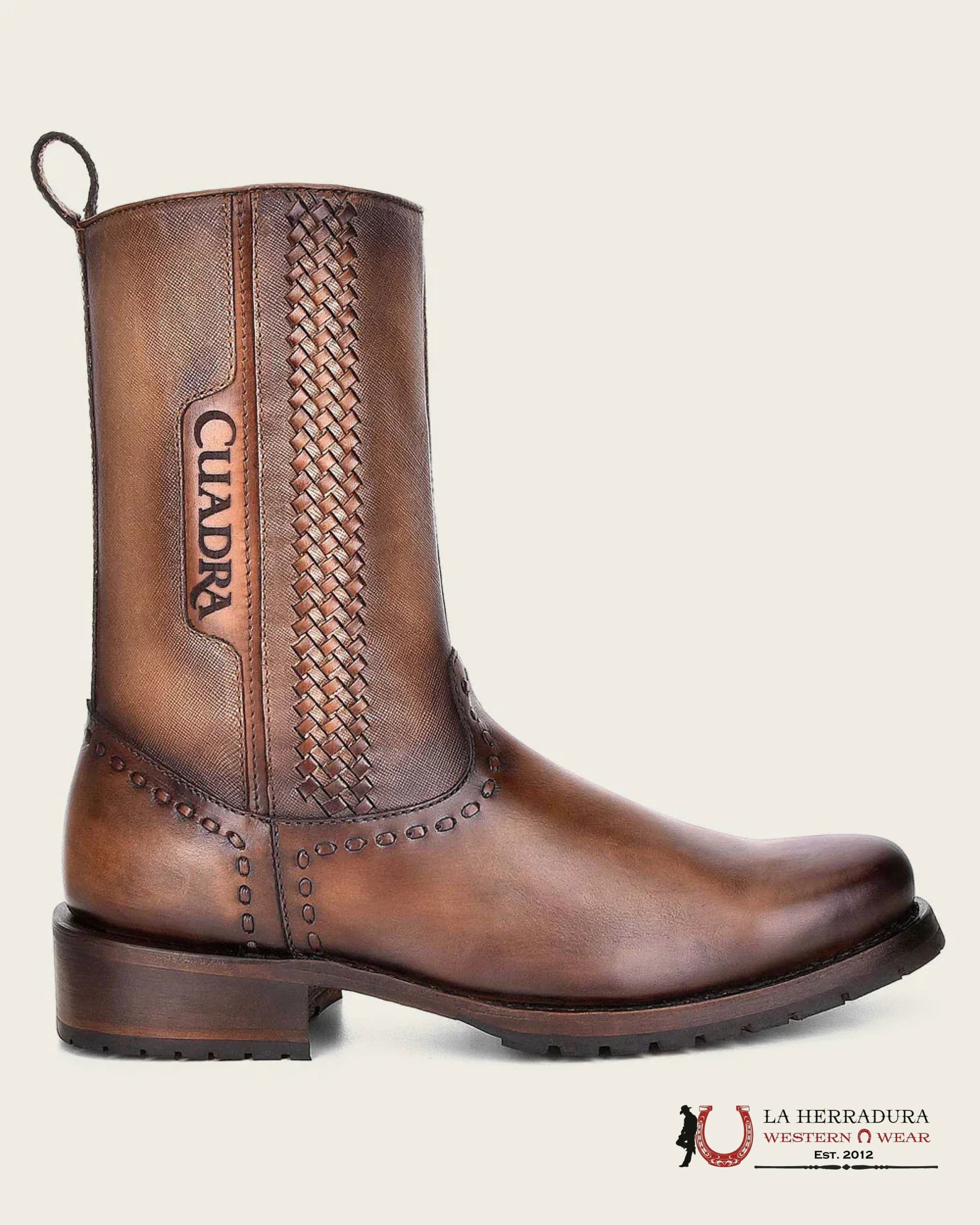 CUADRA SHORT BOOT DE RES CRUST FINE DESSERT ROUND TOE- CU499 BOTAS HOMBRES