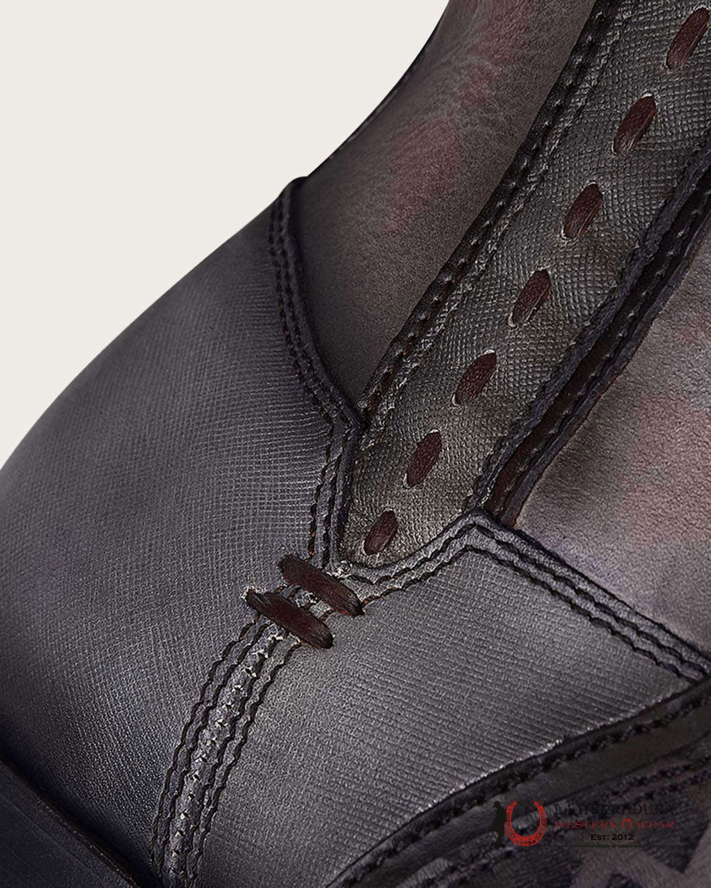 CUADRA SHORT BOOT DE RES SILLERO OVER LIGHT NEGRO NARROW SQUARE TOE CU498 BOTAS HOMBRES