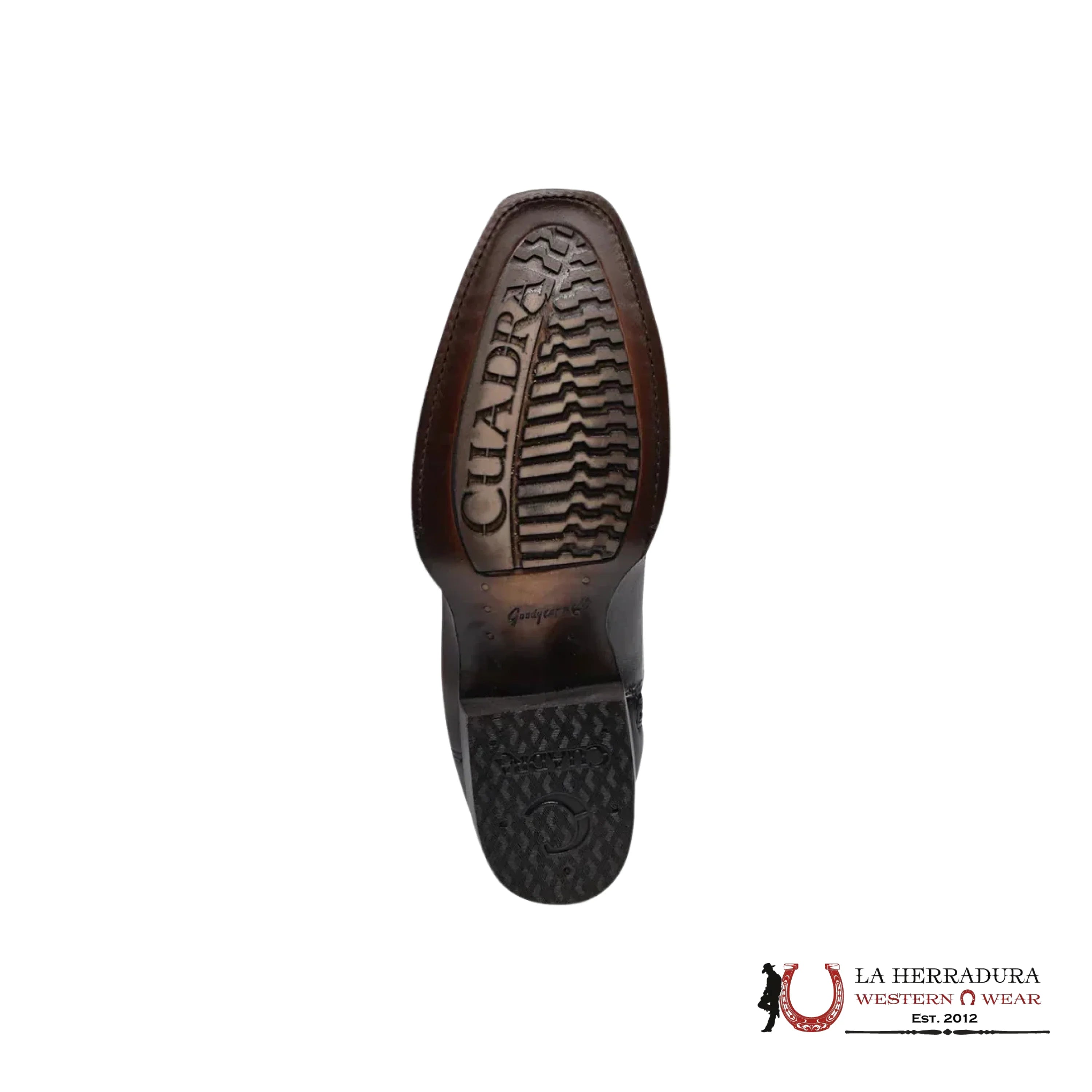 CUADRA SHORT BOOT OSTRICH CHOCOLATE LASER & WOVEN NARROW SQAURE TOE CU803 BOTAS HOMBRES