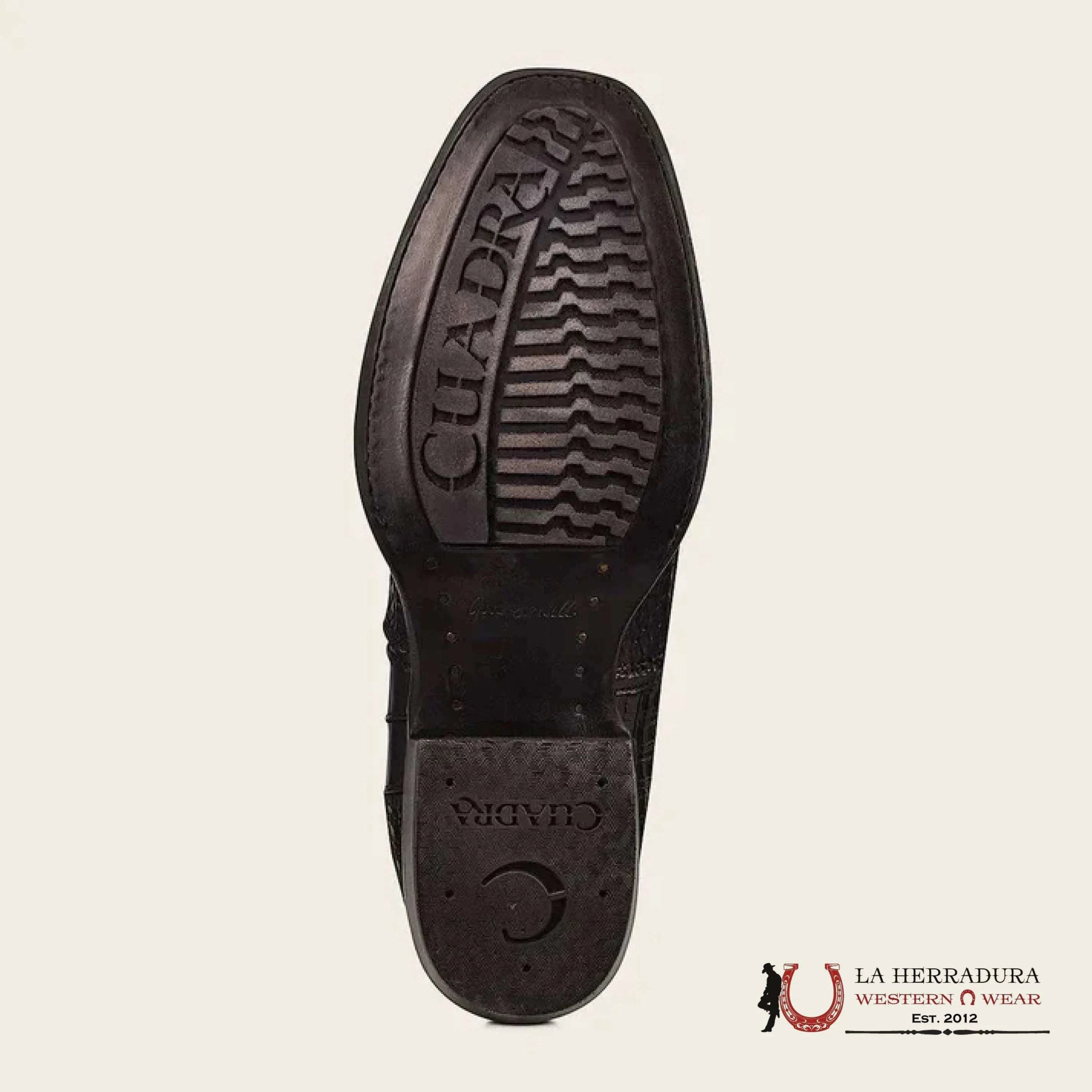 CUADRA SHORT BOOT PYTHON LISBOA BLACK NARROW TOE- CU557 BOTAS HOMBRES
