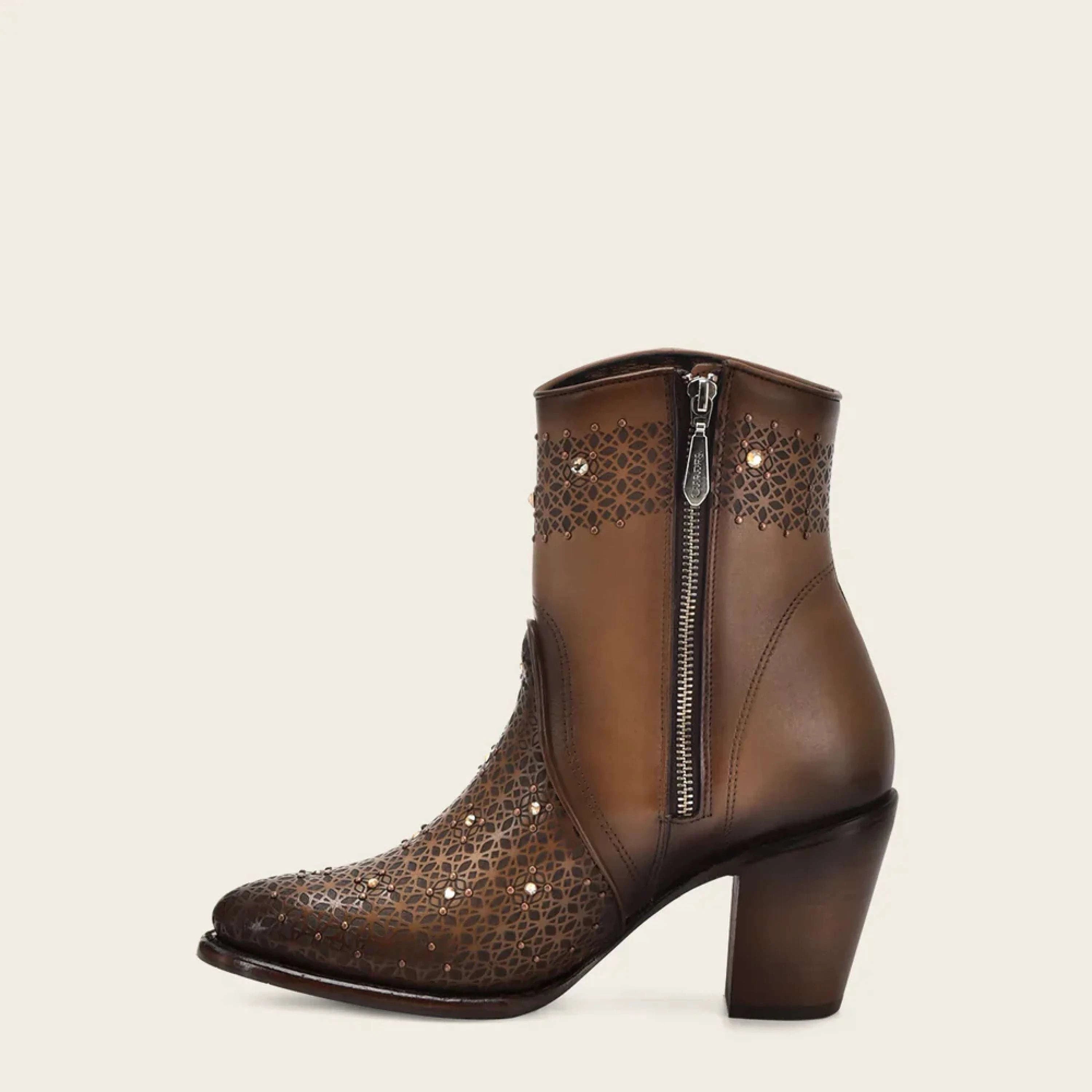 CUADRA SHORT BOOT RES CRUST ARENA BROWN CU773 BOTAS MUJERES