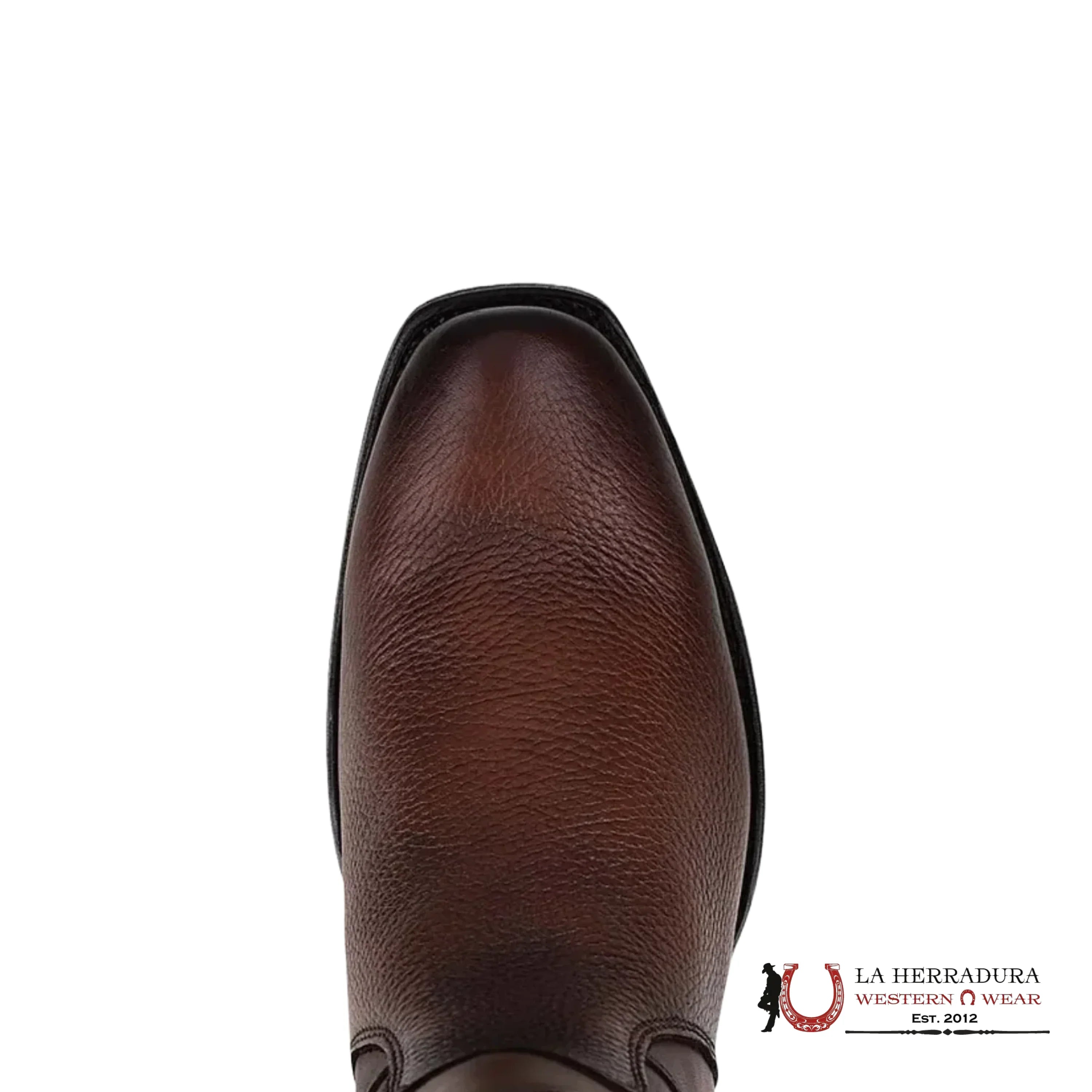 CUADRA SHORT BOOT RES PITBULL MIEL HONEY ZIPPER & STUDS NARROW SQAURE TOE - CU406 BOTAS HOMBRES