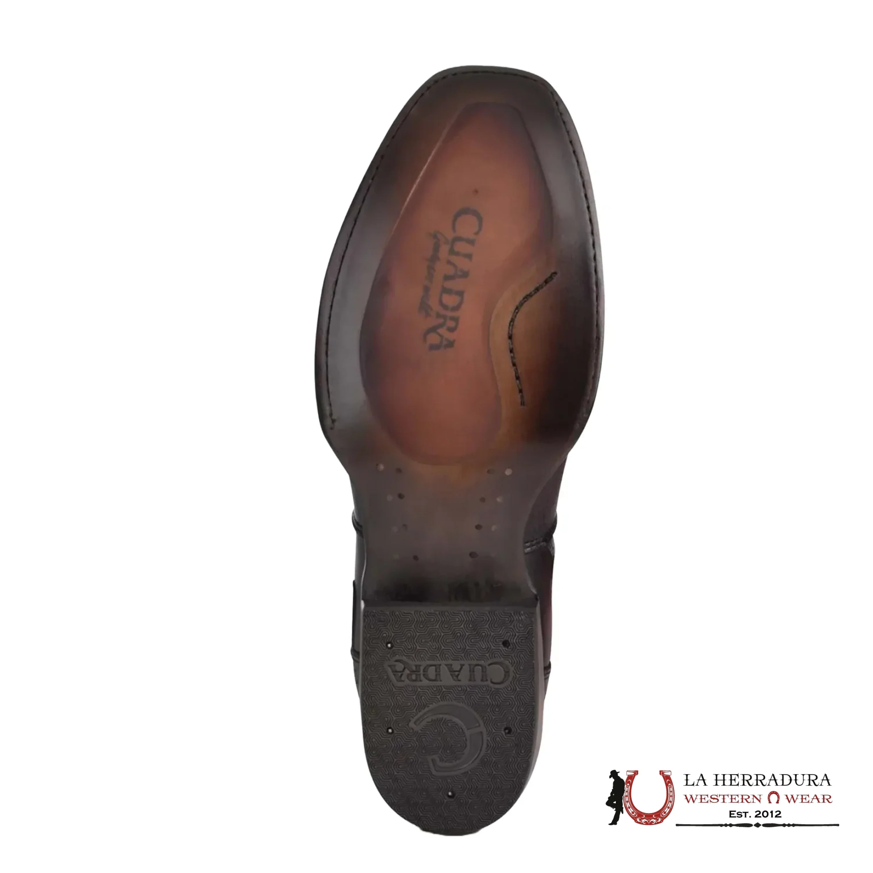 CUADRA SHORT BOOT RES PITBULL MIEL HONEY ZIPPER & STUDS NARROW SQAURE TOE - CU406 BOTAS HOMBRES