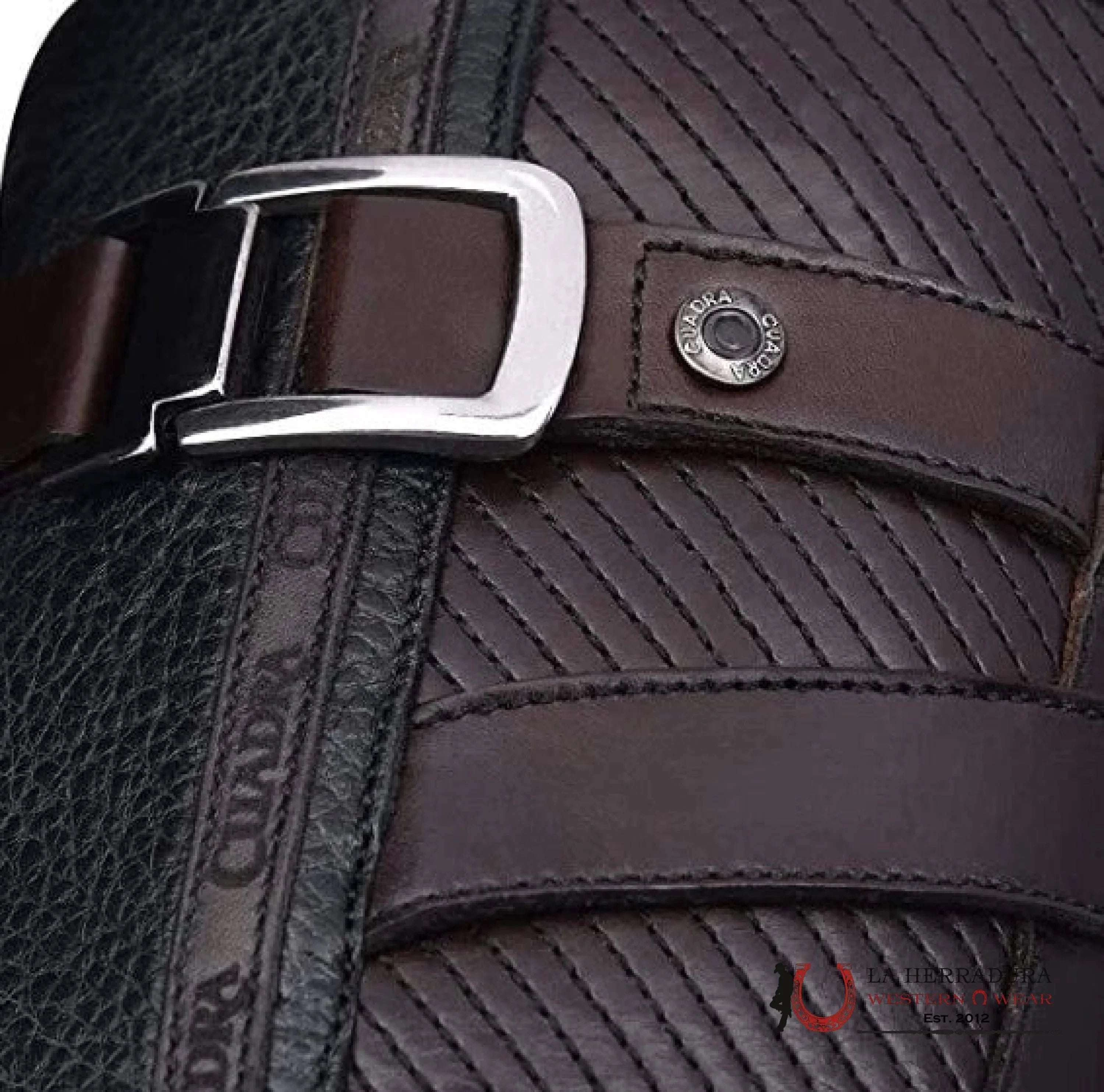 CUADRA SHORT BOOT RES SANTANA NEGRO LAZER & EMBROIDERY NARROW SQUARE TOE- CU630 BOTAS HOMBRES