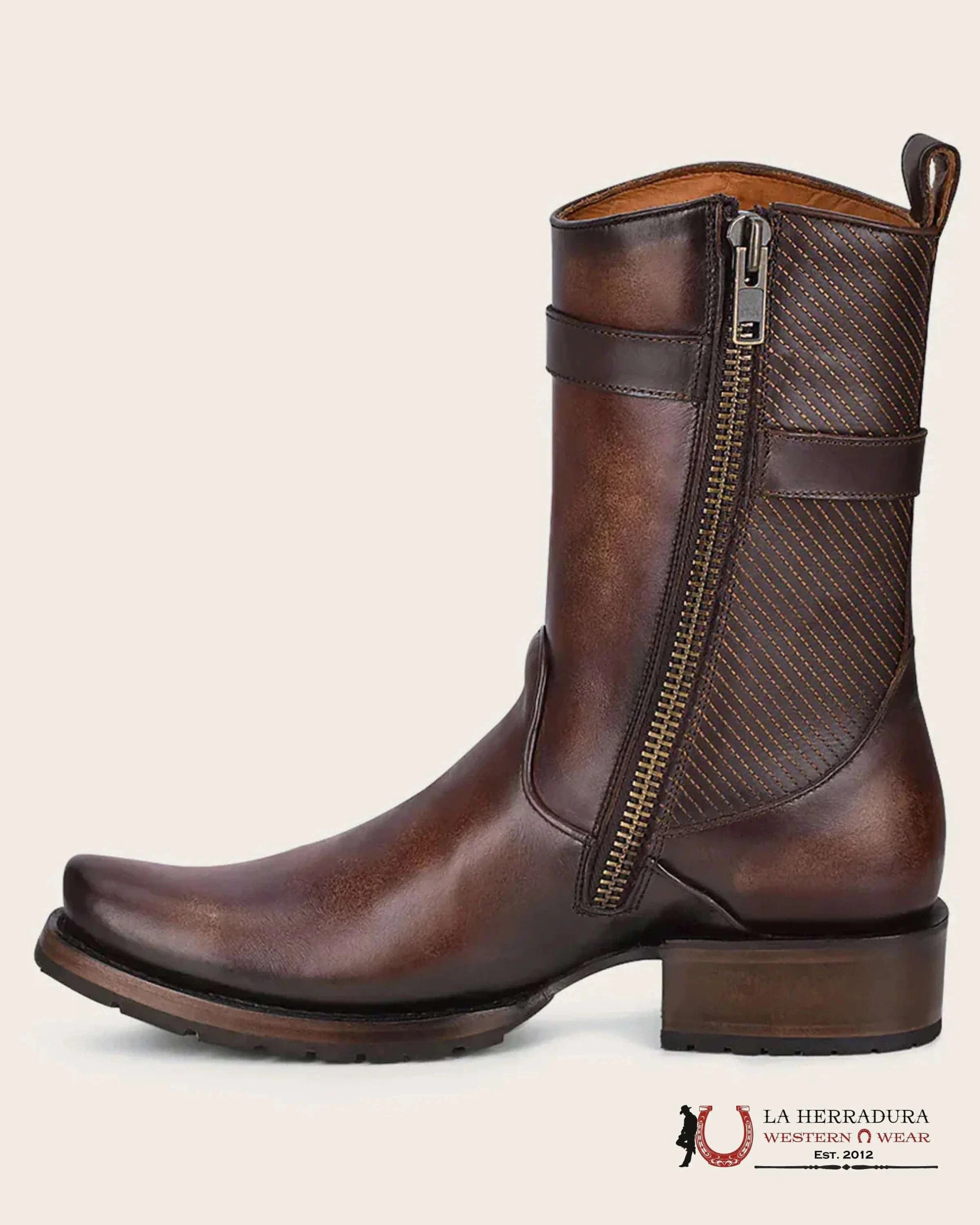 CUADRA SHORT RES CARACAS CAOS CAFE LASER & WOVEN NARROW SQUARE TOE- 1J2JRS BOTAS HOMBRES