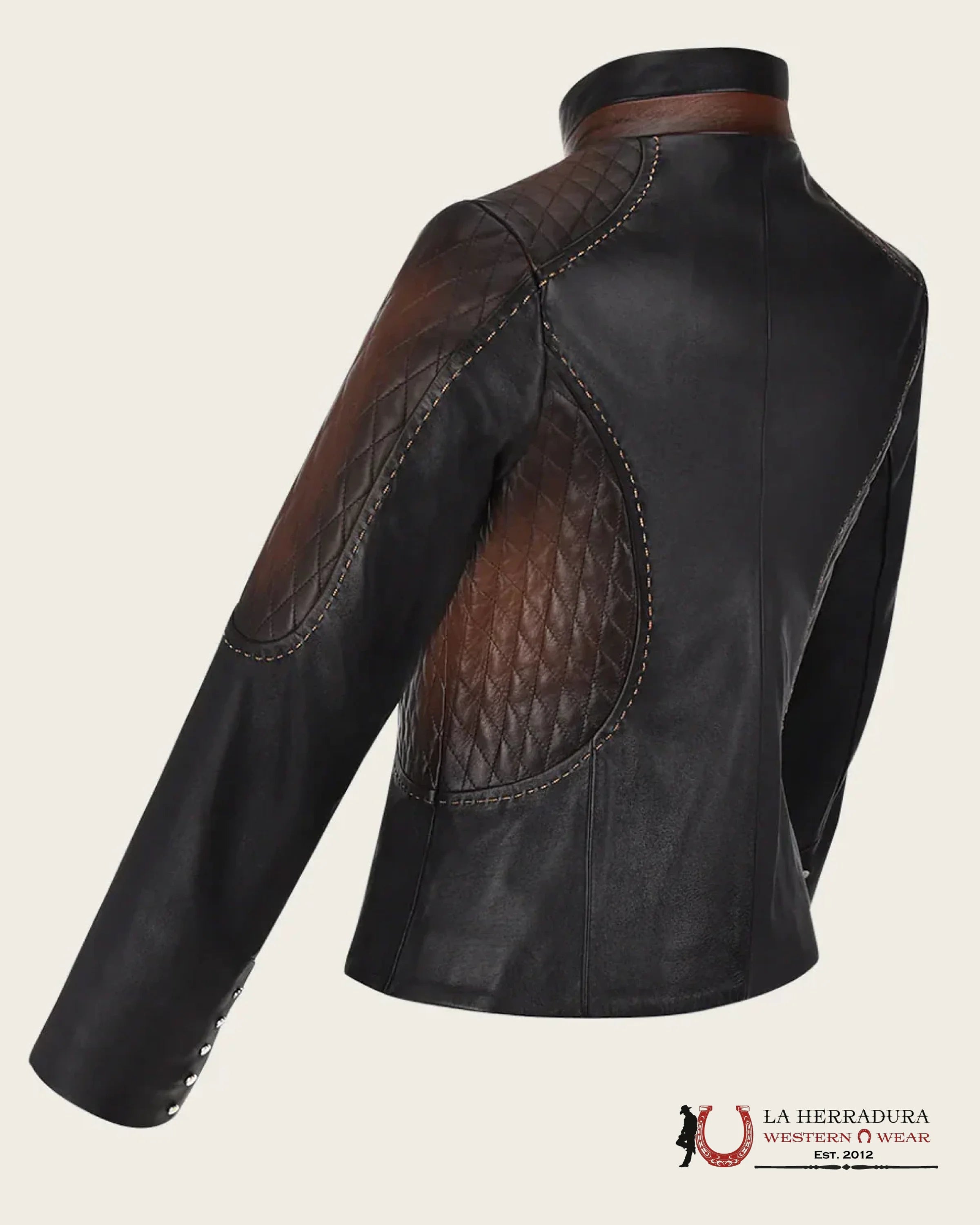 Cuadra Womens Brown Zipper Leather Jacket JC142 ROPA MUJERES