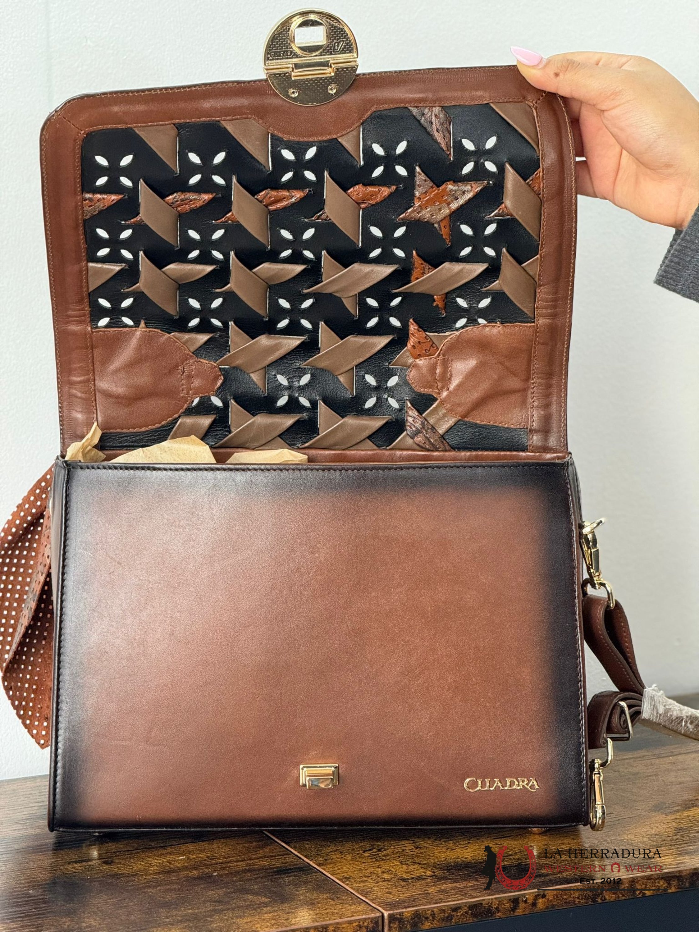 Cuandra Res Santana Tejido Hand Bag Ropa Mujeres