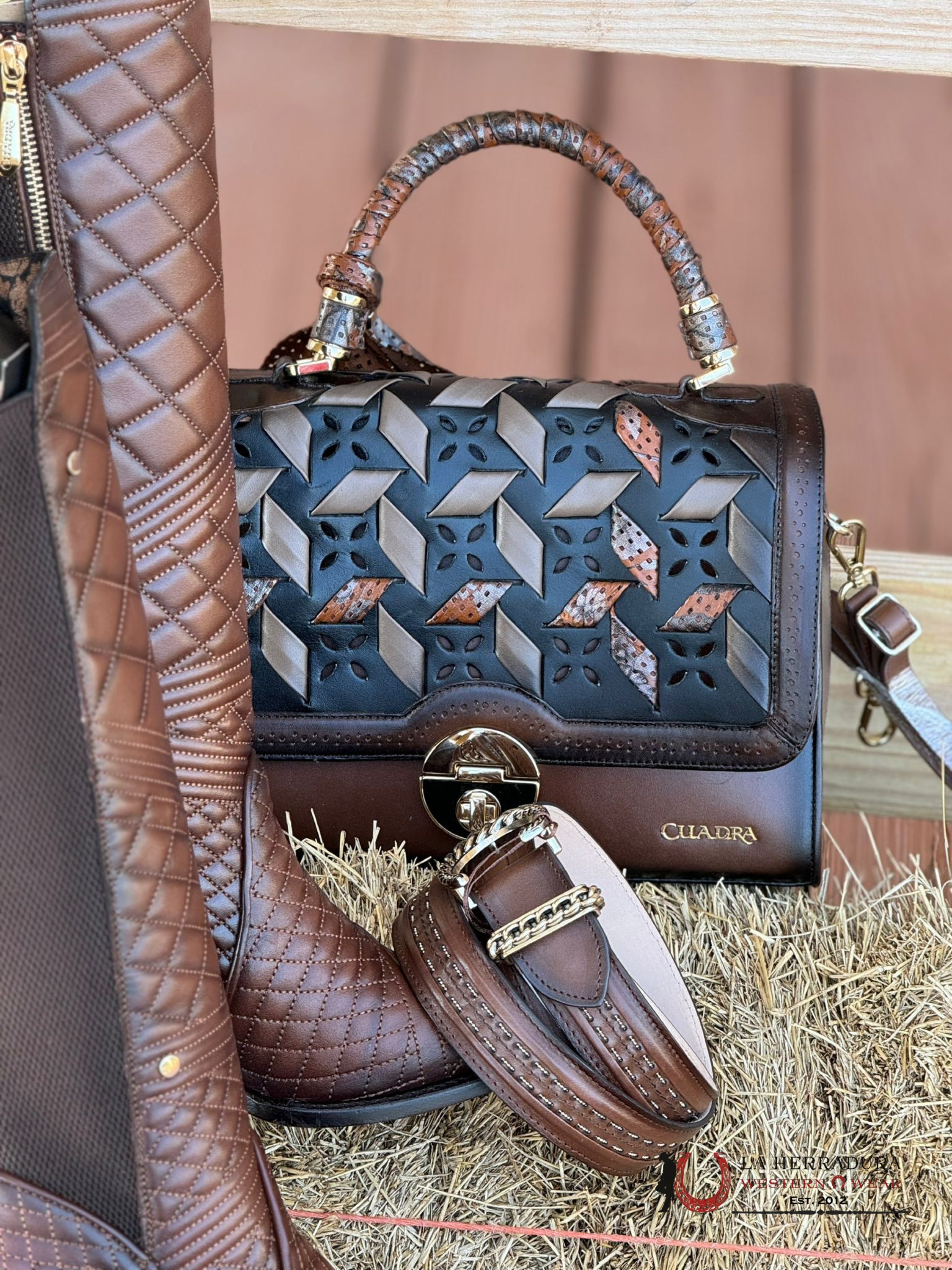 Cuandra Res Santana Tejido Hand Bag Ropa Mujeres