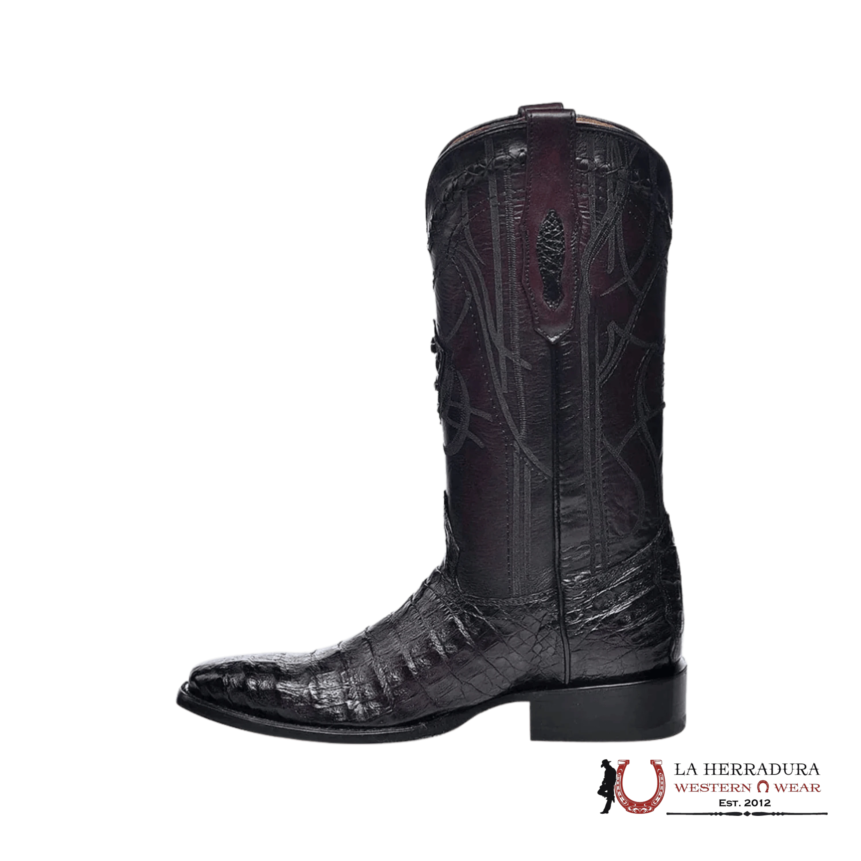 CUDRA BOOT FUSCUS LOMO BELLY BLACK CHERRY FRENCH TOE CU845 BOTAS HOMBRES