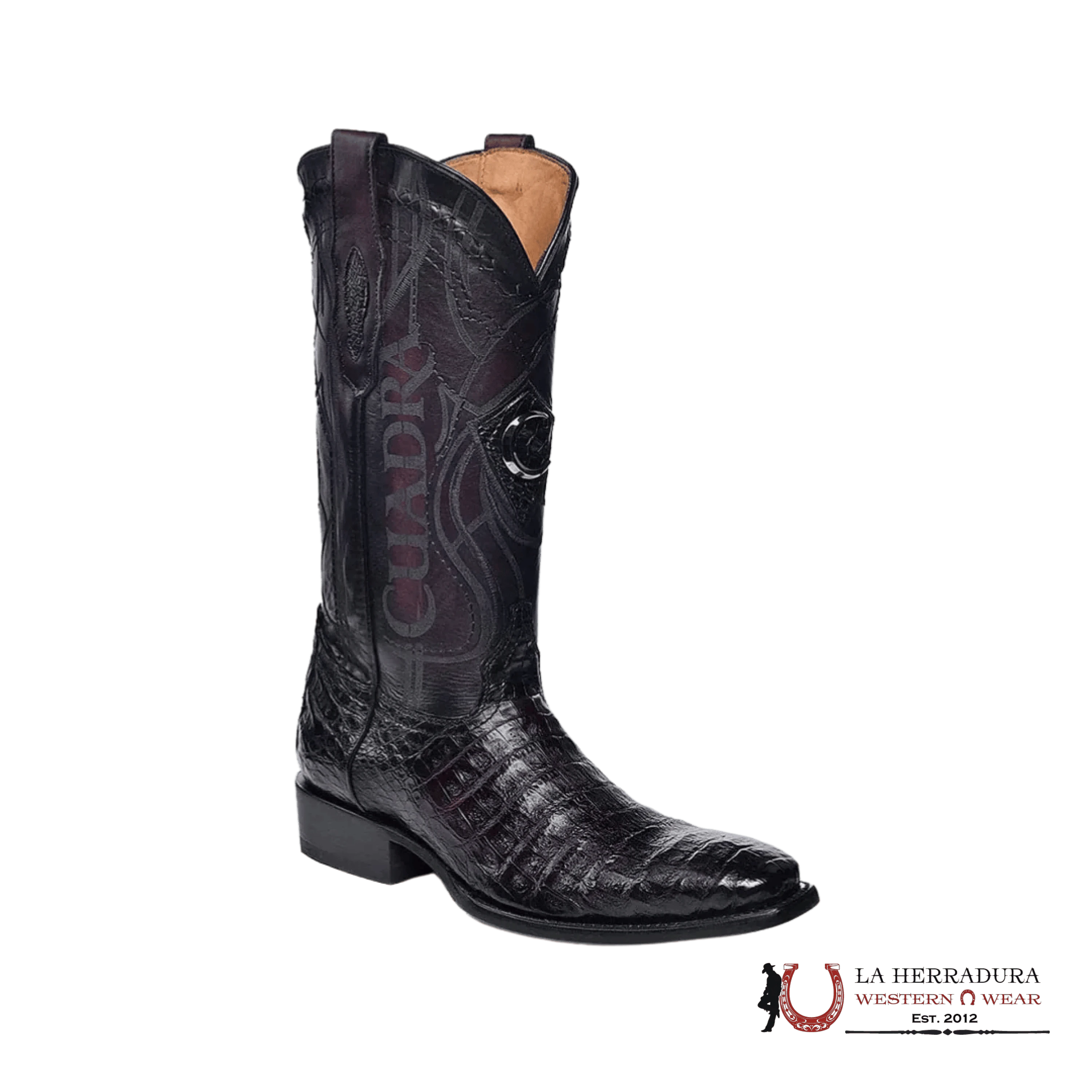 CUDRA BOOT FUSCUS LOMO BELLY BLACK CHERRY FRENCH TOE CU845 BOTAS HOMBRES