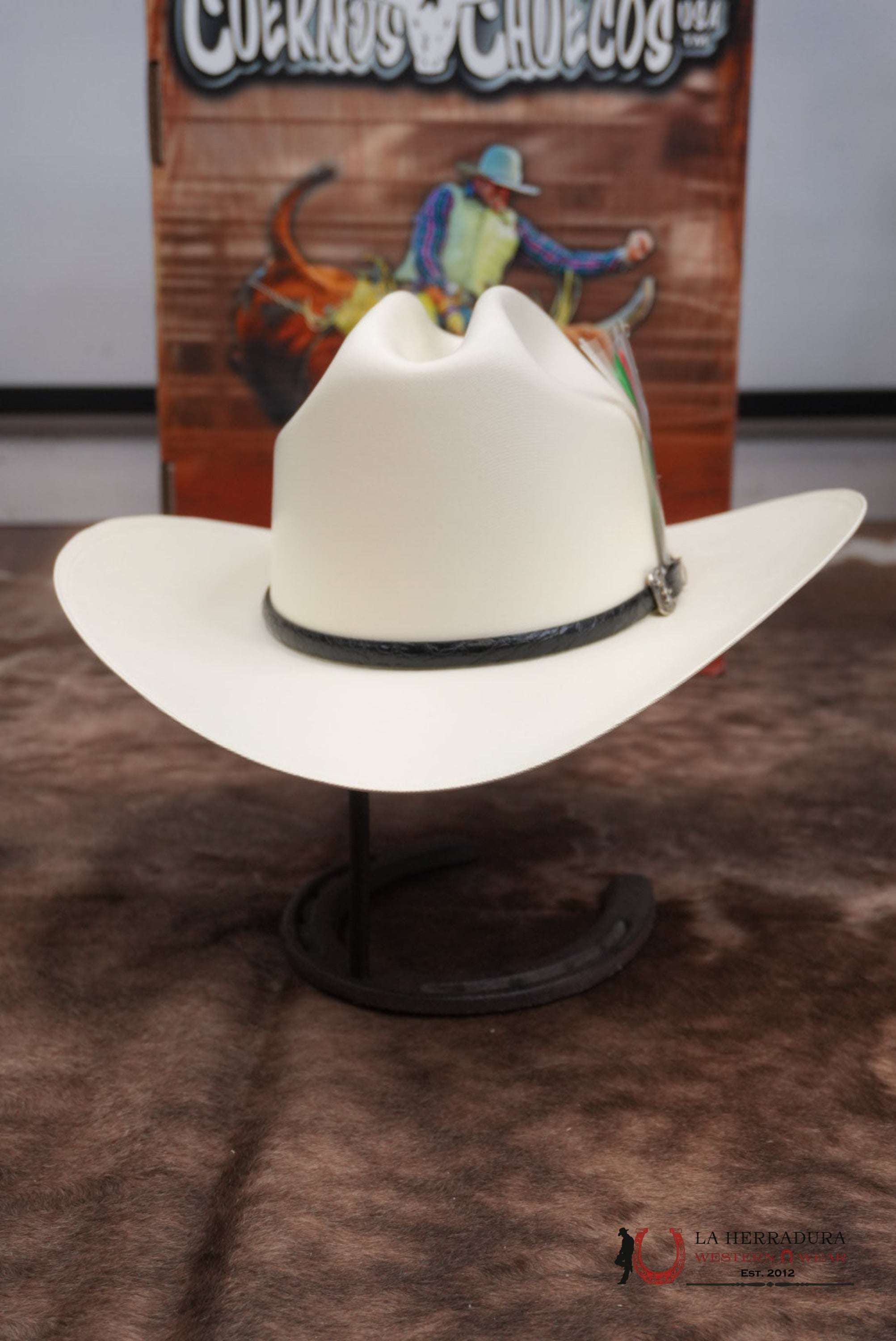 CUERNOS CHUECOS 5000X LIMITED EDITION SAN JUDAS RANCHERA ATEJANADA COPA CHICA TEJANA