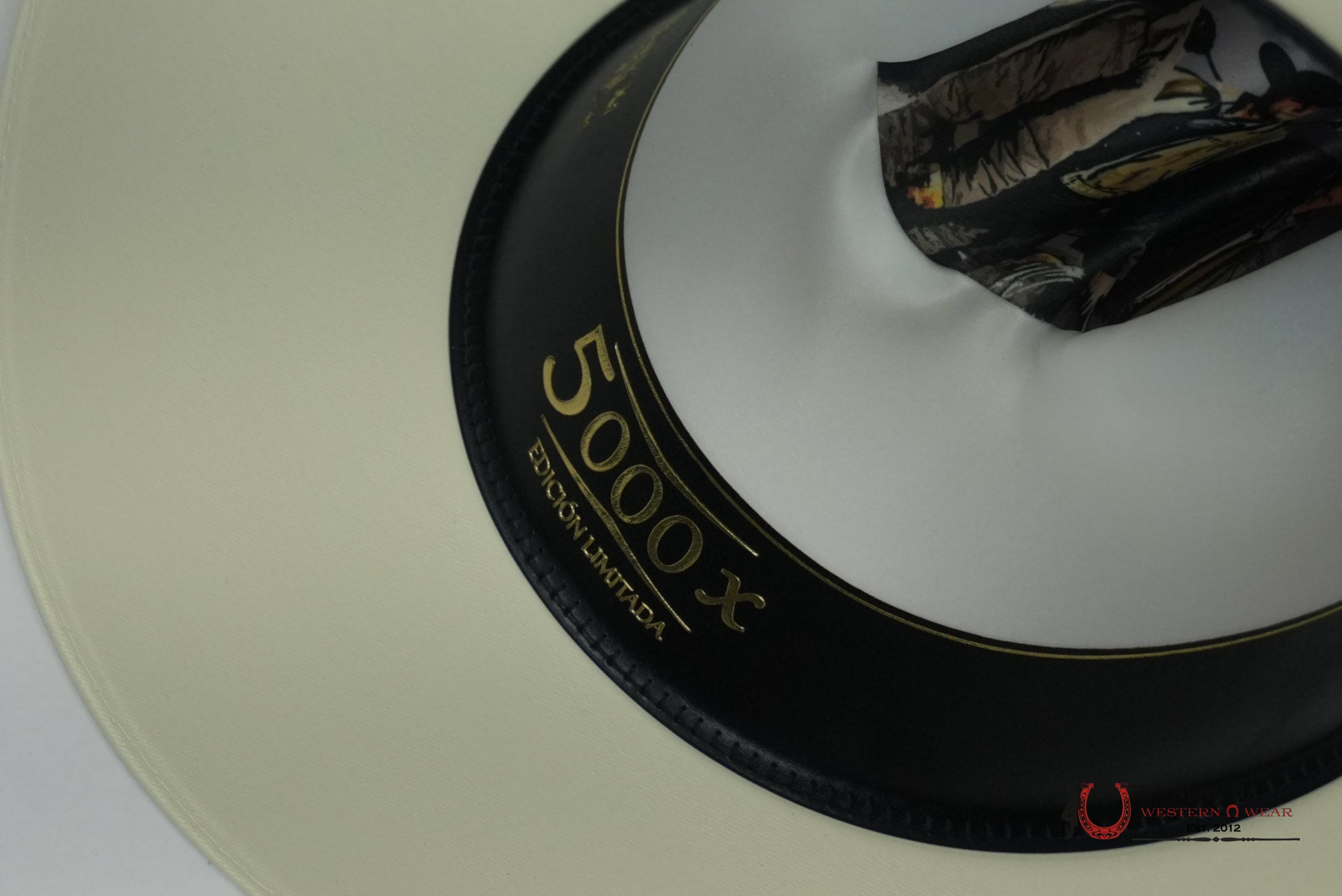 CUERNOS CHUECOS 5000X LIMITED EDITION STRAW HAT COPA CHICA ALA 4 PULGADAS TEJANA