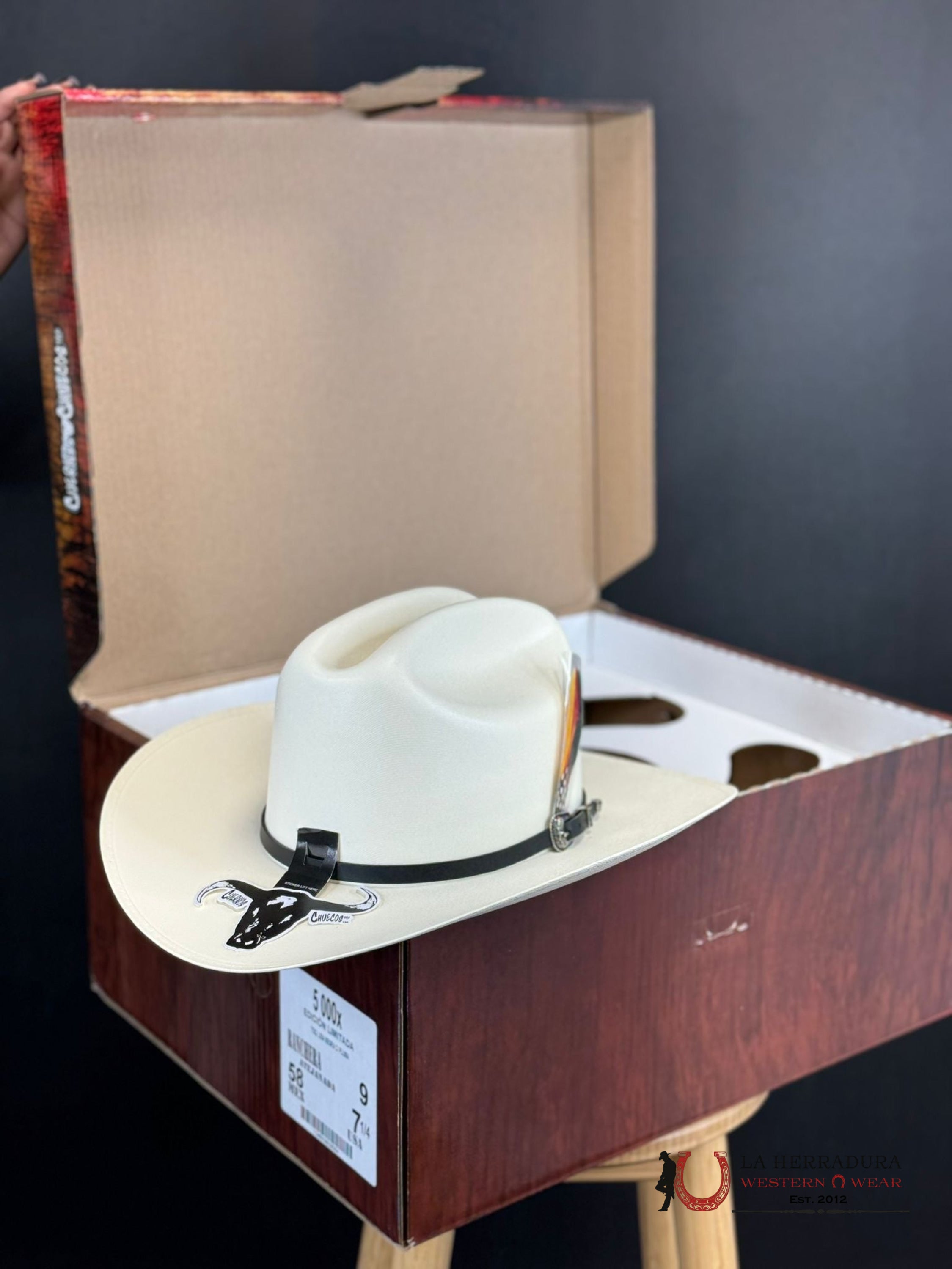 Cuernos Chuecos 5000X Limited Edition Straw Hat Ranchera Atejanada Tejana