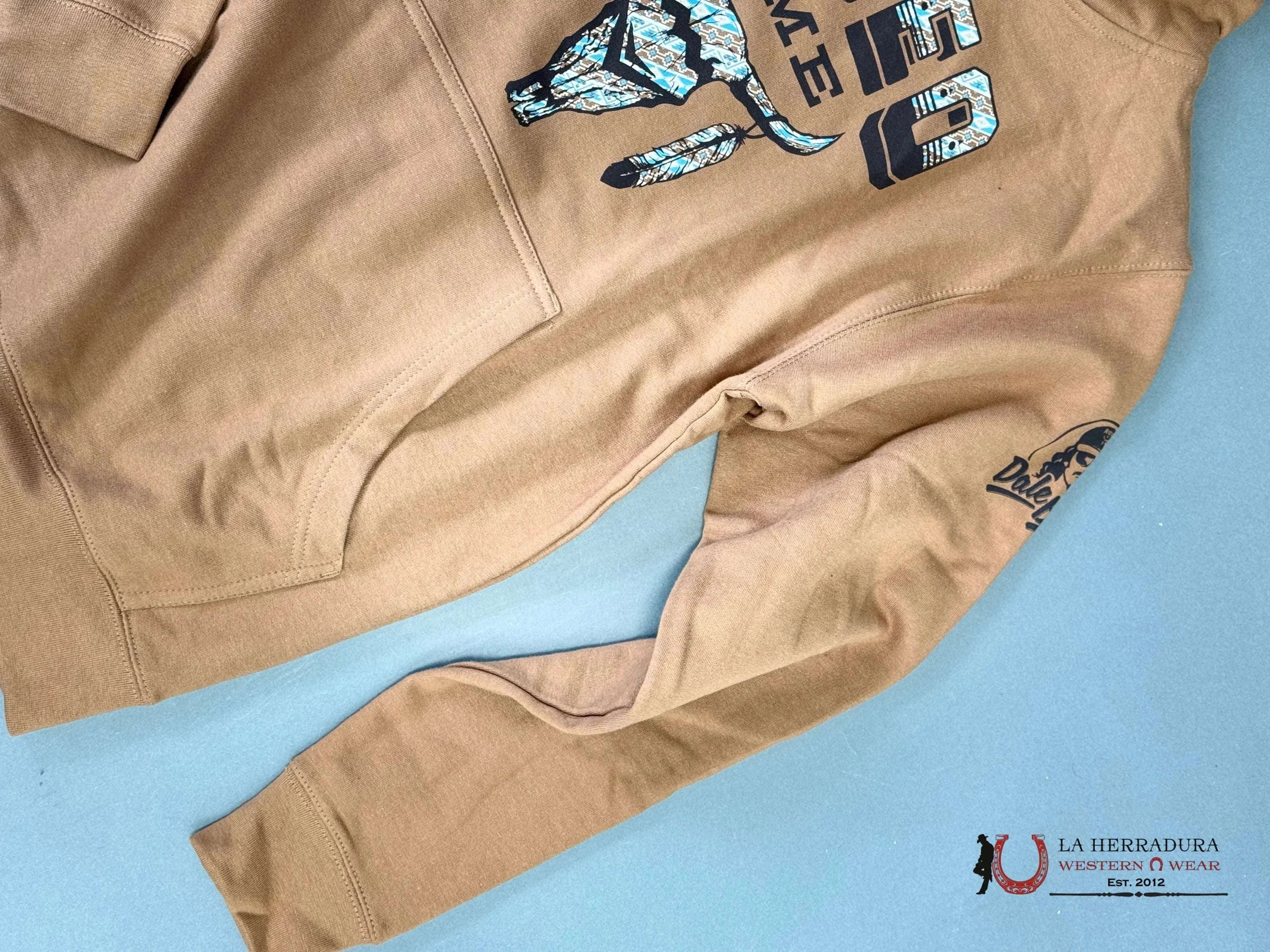 Dalebrisly Sweatershirt Printed Beige Rodeo Ropa Hombres