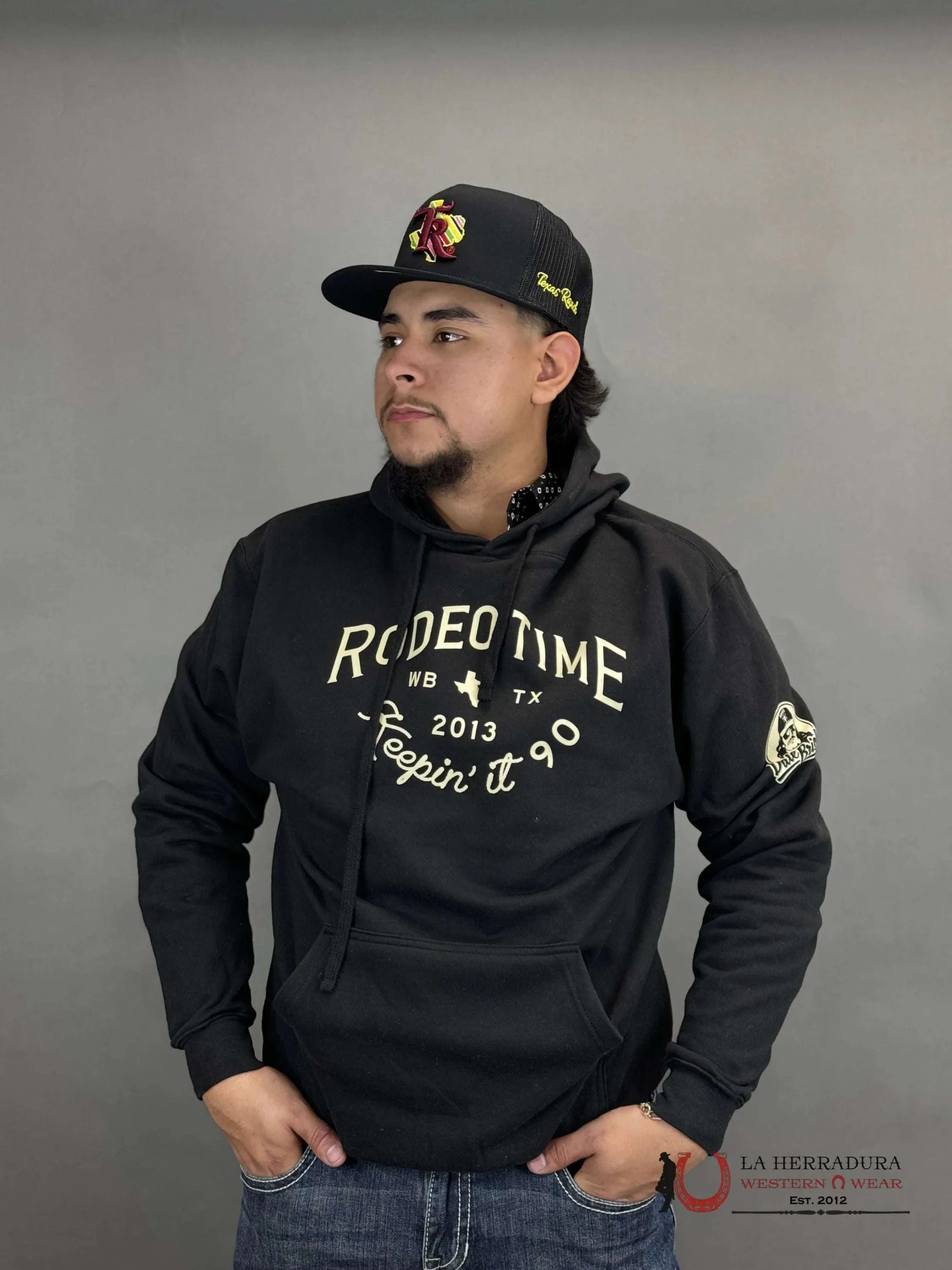 Dalebrisly Sweatershirt Printed Rodeo Time Black Ropa Hombres