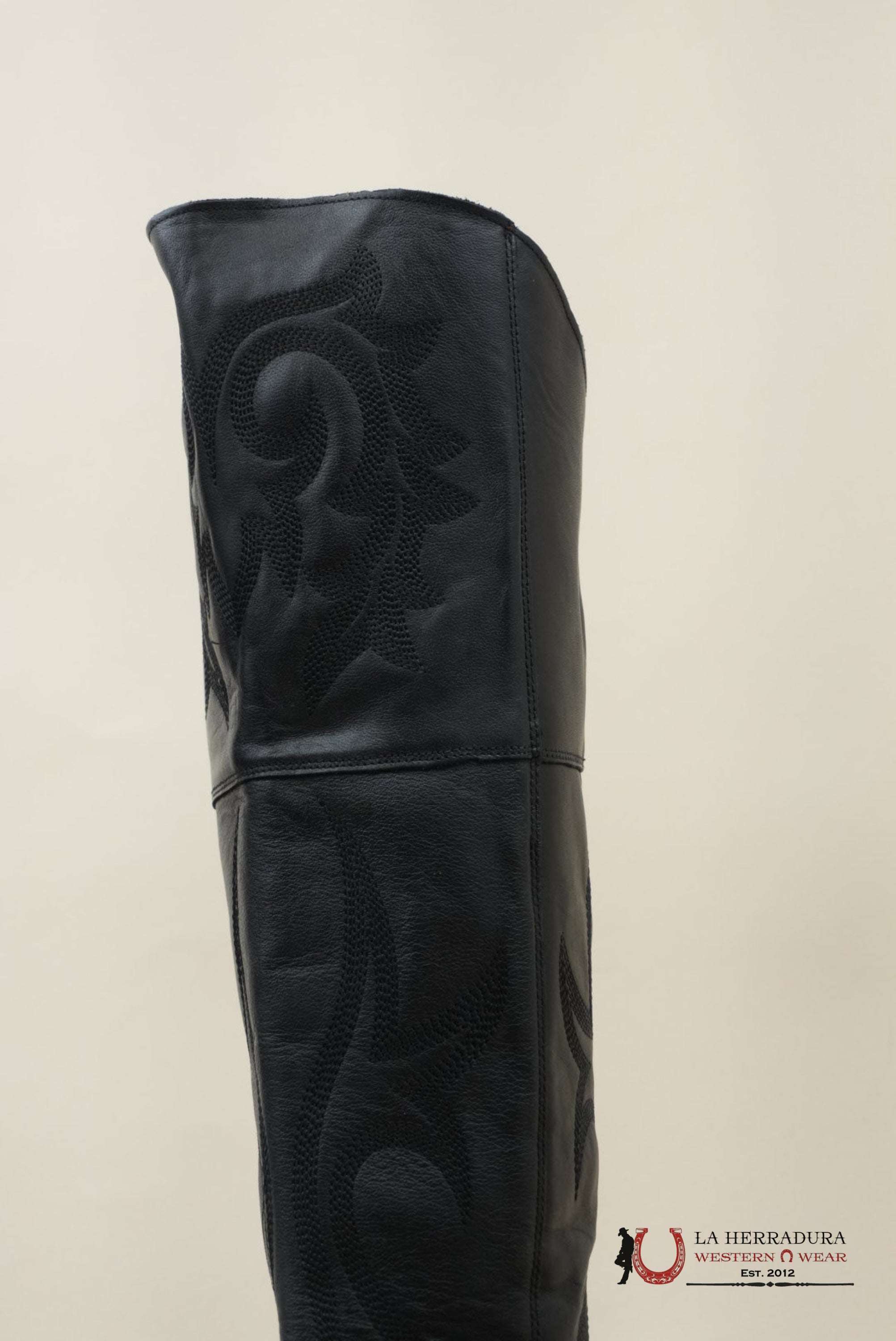 DAN POST JILTED BLACK LEGIT LEATHER SNIP TOE TALL BOOT WOMEN BOTAS MUJERES