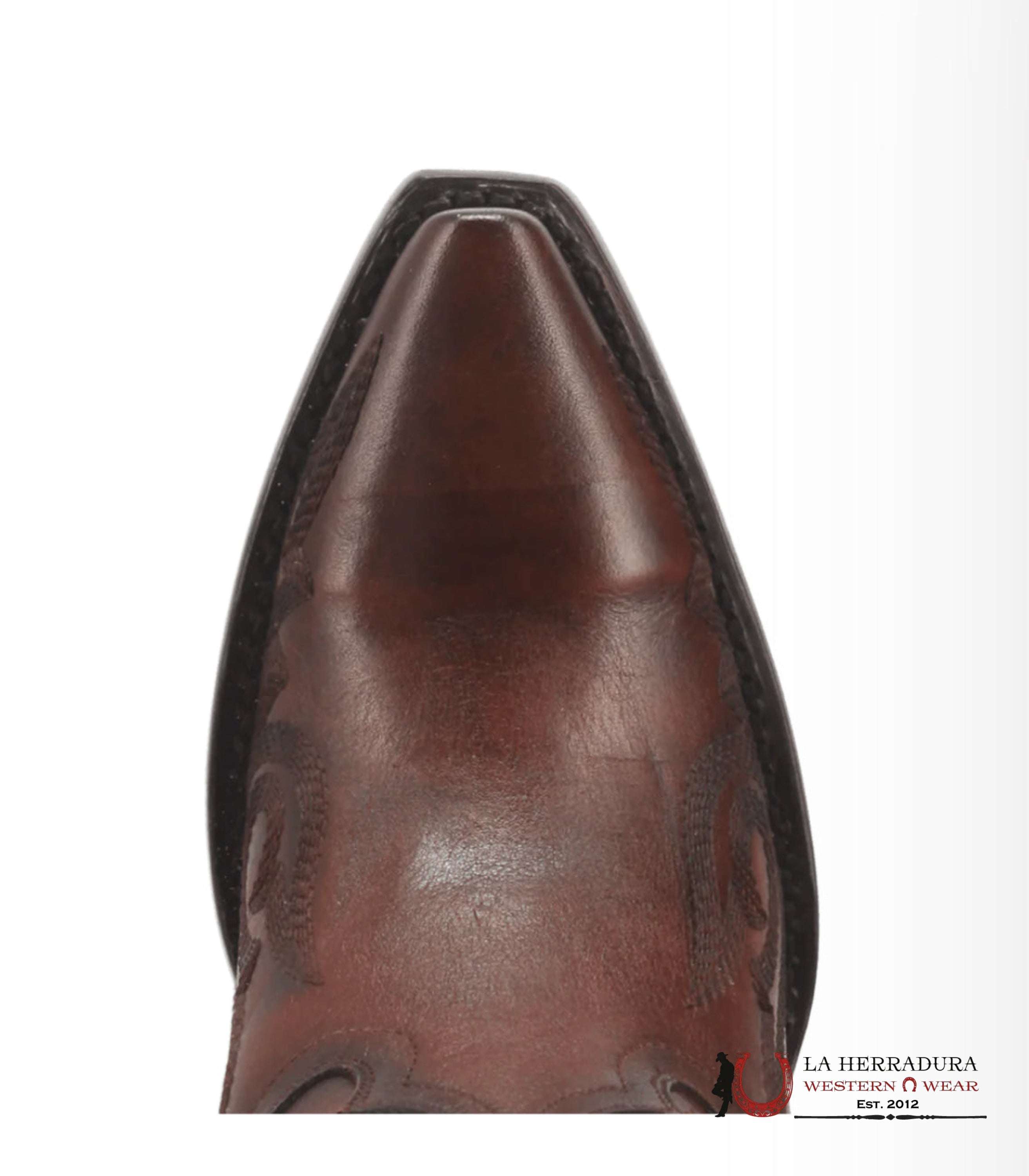 DAN POST SEDUCTRESS CHESTNUT LEATHER SNIP TOE TALL BOOT WOMEN BOTAS MUJERES
