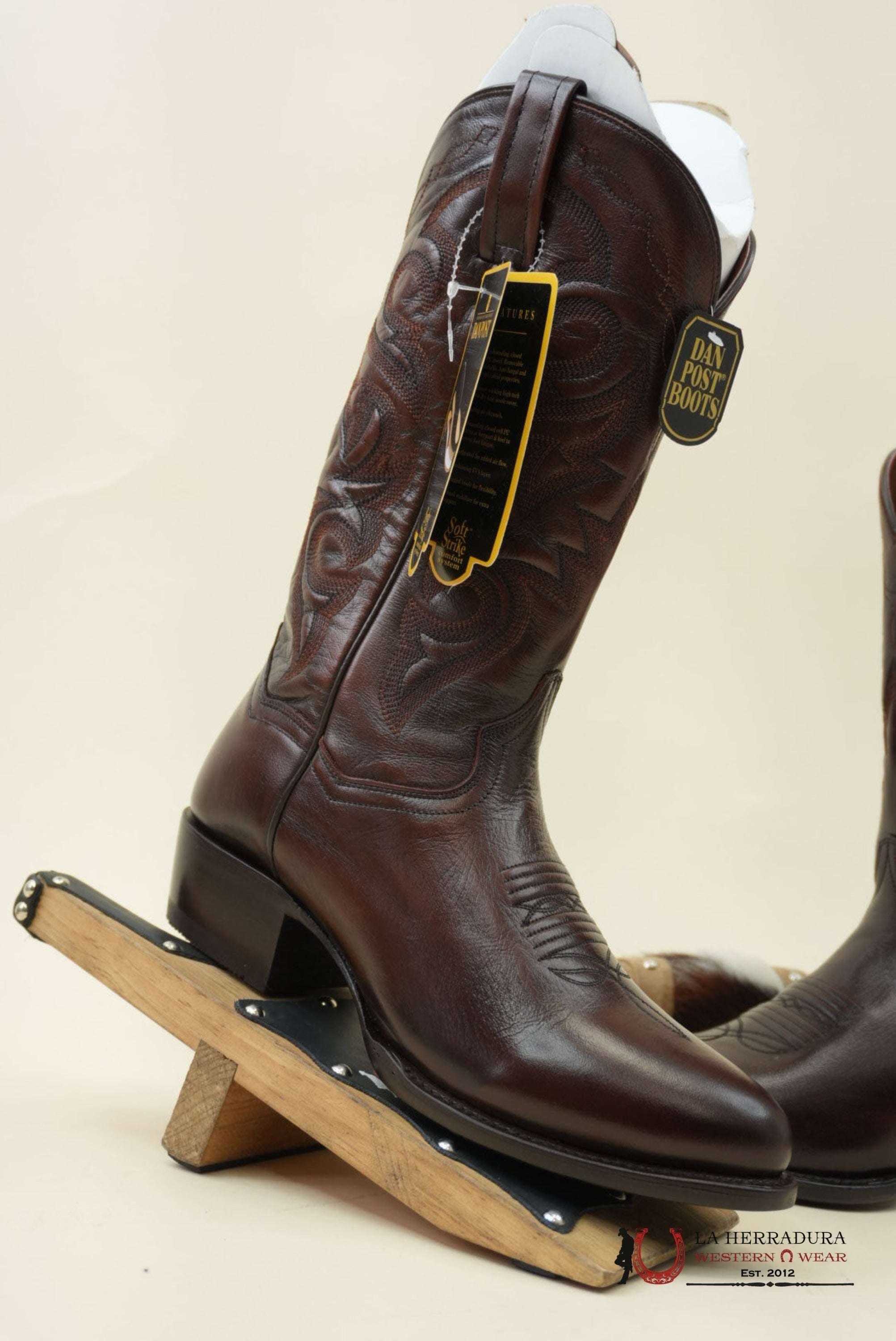 DAN POST TAN MIGNON CORONA ROUND TOE MEN BOOT BOTAS MUJERES