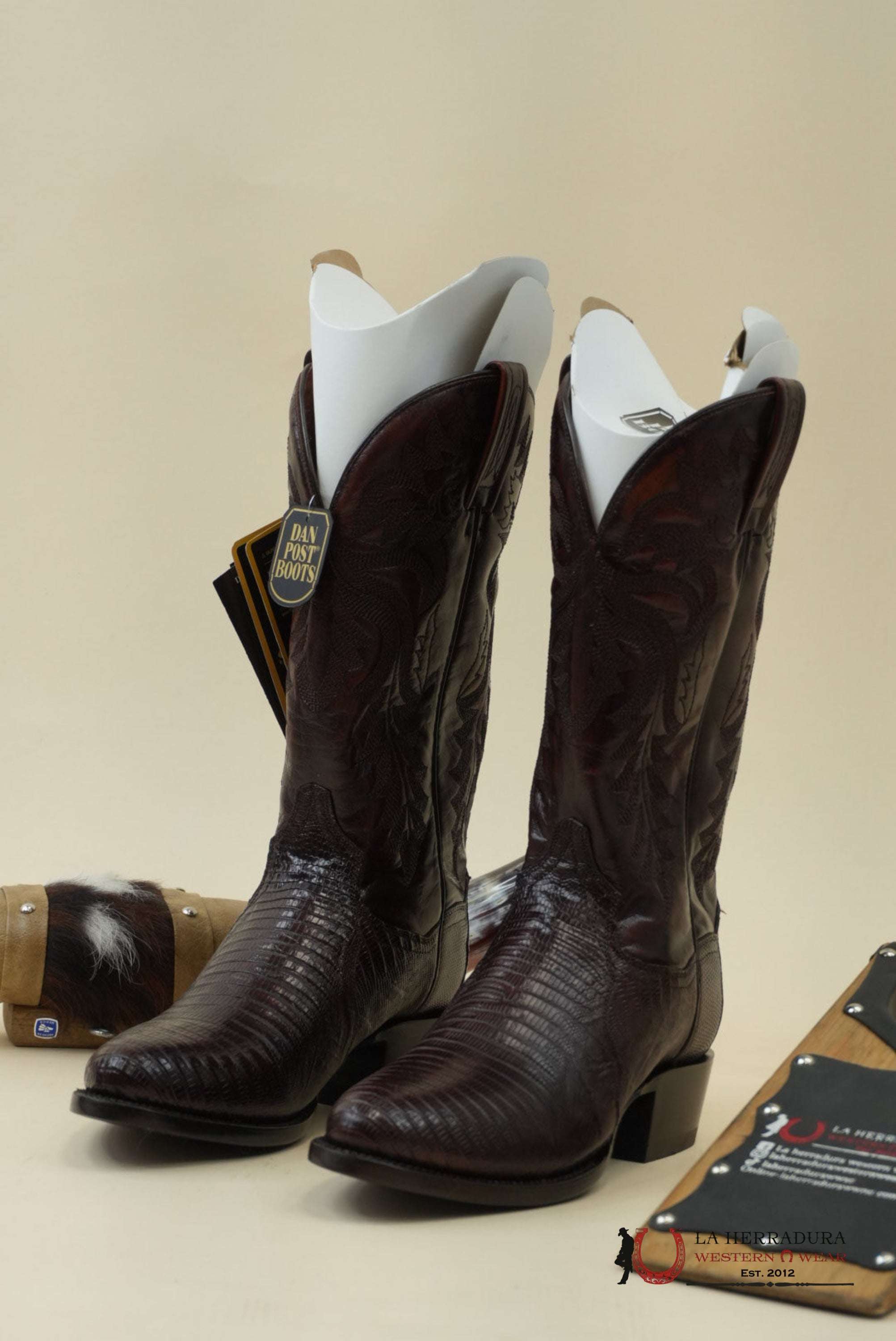 DAN POST TAN TEJU LIZARD BOOT MENS BOTAS HOMBRES