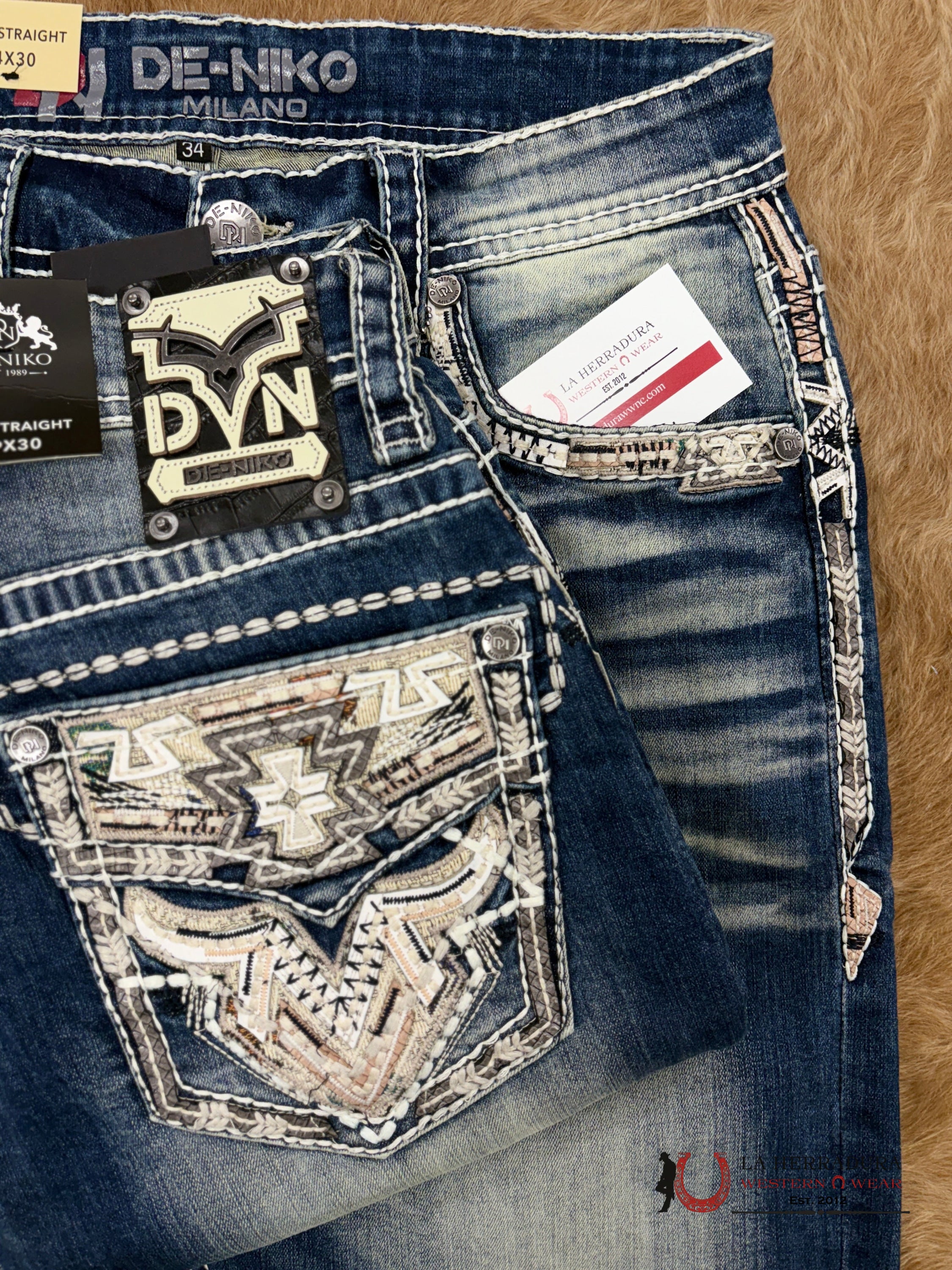 DE NIKO MENS JEANS SLIM STRAIGHT-DN-037 ROPA HOMBRES