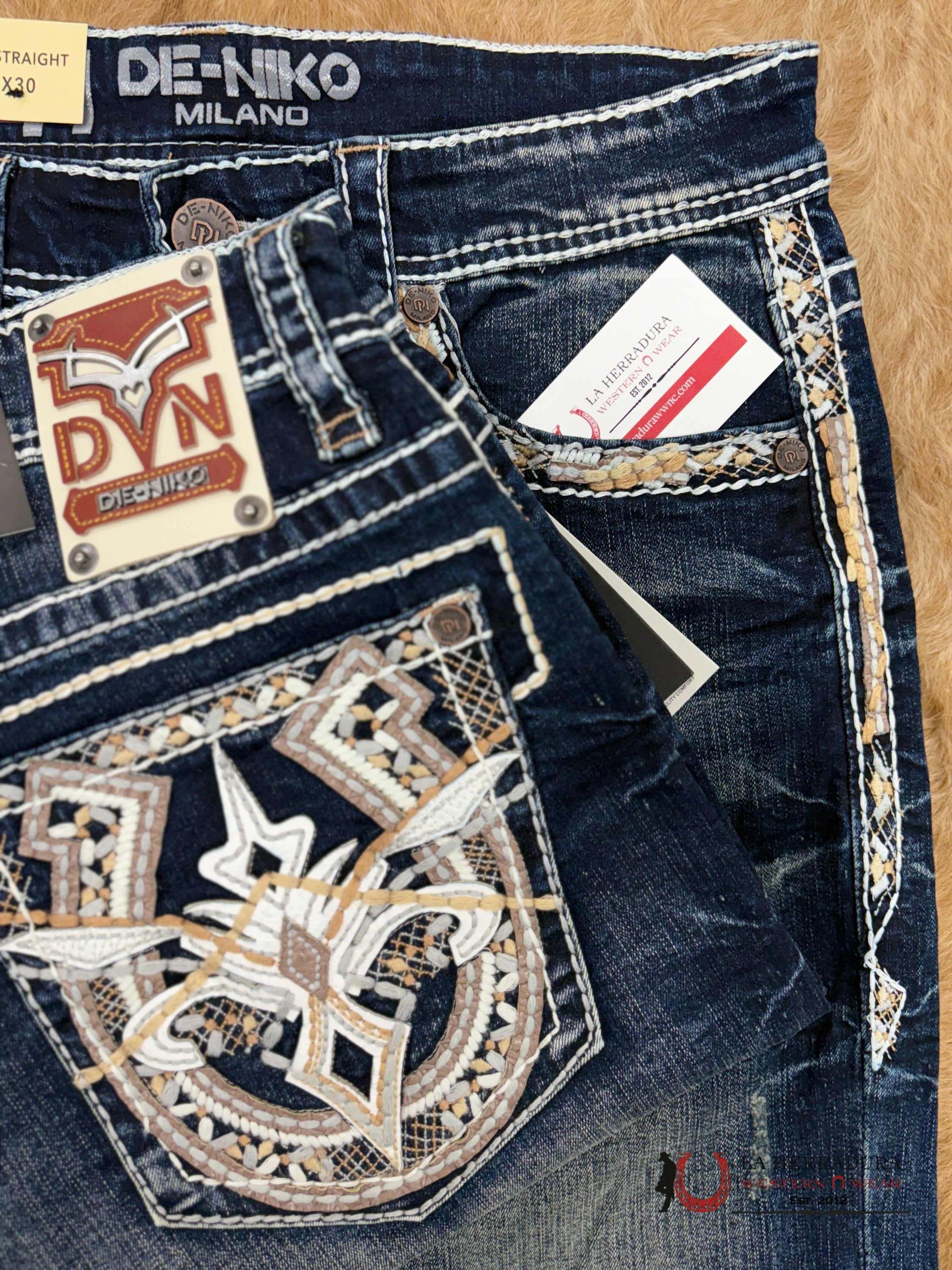 DE NIKO MENS JEANS SLIM STRAIGHT- DN-046 ROPA HOMBRES