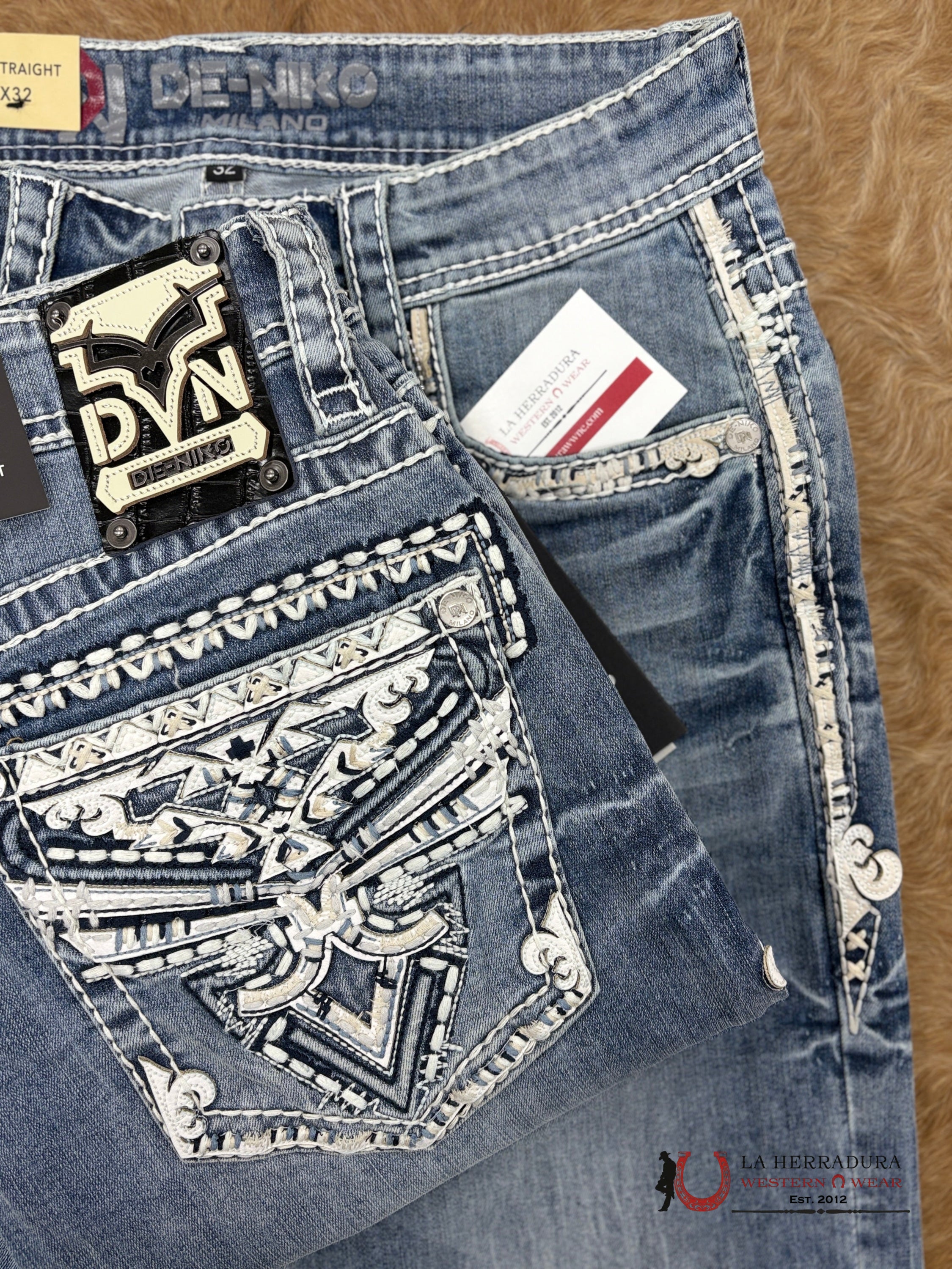 DE NIKO MENS JEANS SLIM STRAIGHT- DN-053 ROPA HOMBRES