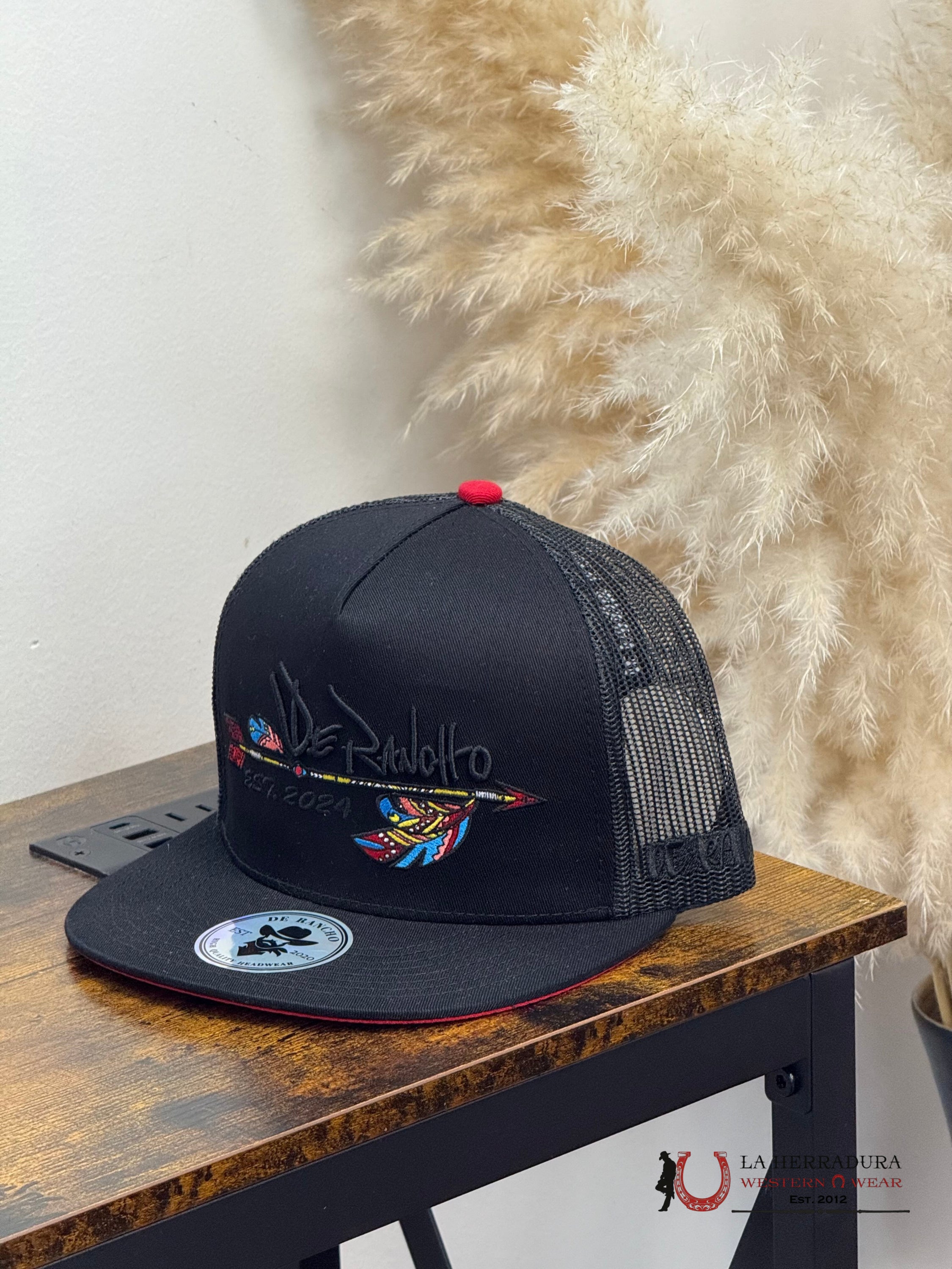 DE RANCHO BLACK Style 201 multicolores hat CAPS MENS GORRAS HOMBRES