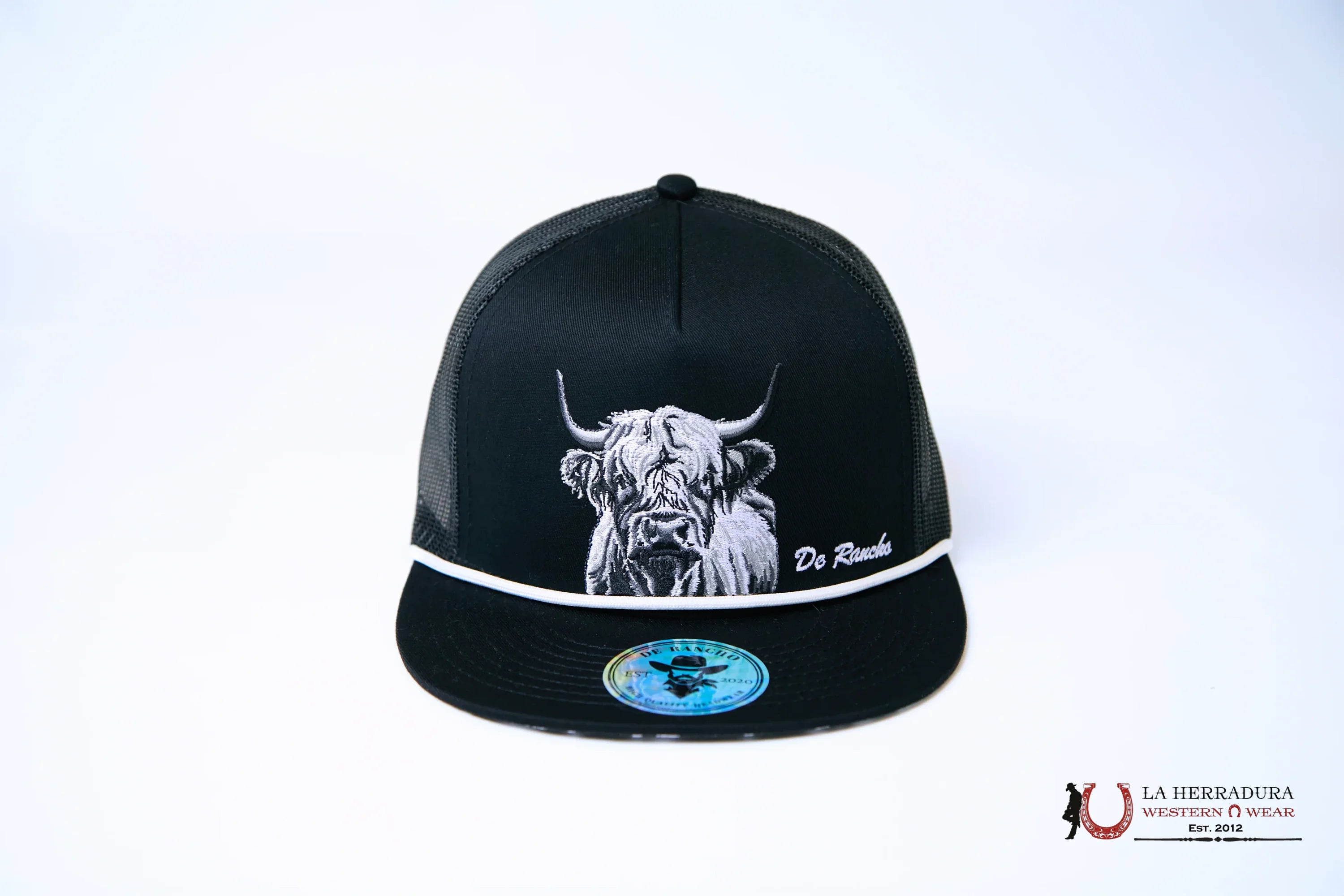 DE RANCHO BLACK Style 2012 LONGHORN negro HAT CAPS MENS GORRAS HOMBRES