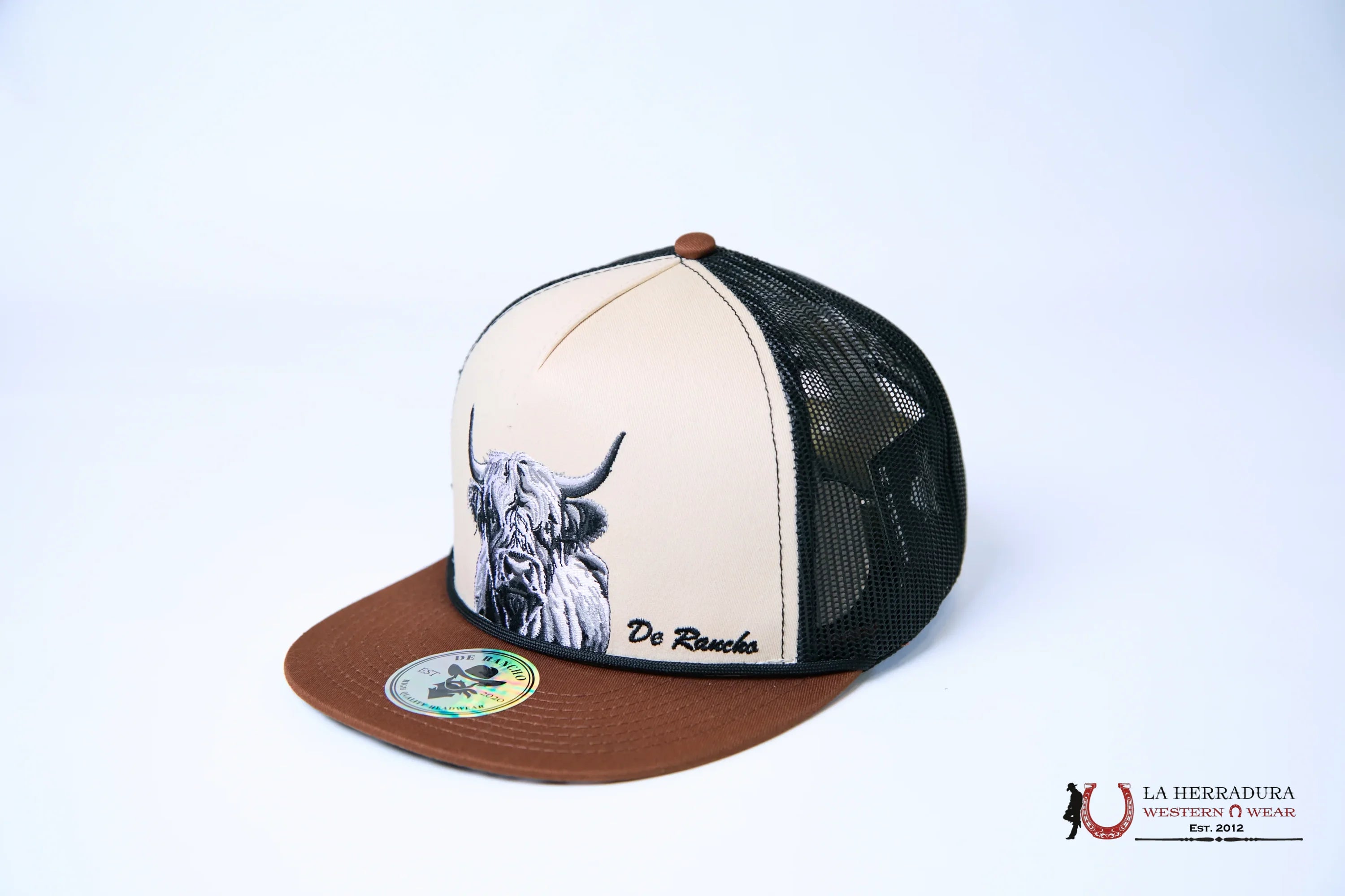 DE RANCHO BLACK Style 2013 LONGHORN cafe con negro HAT CAPS MENS GORRAS HOMBRES