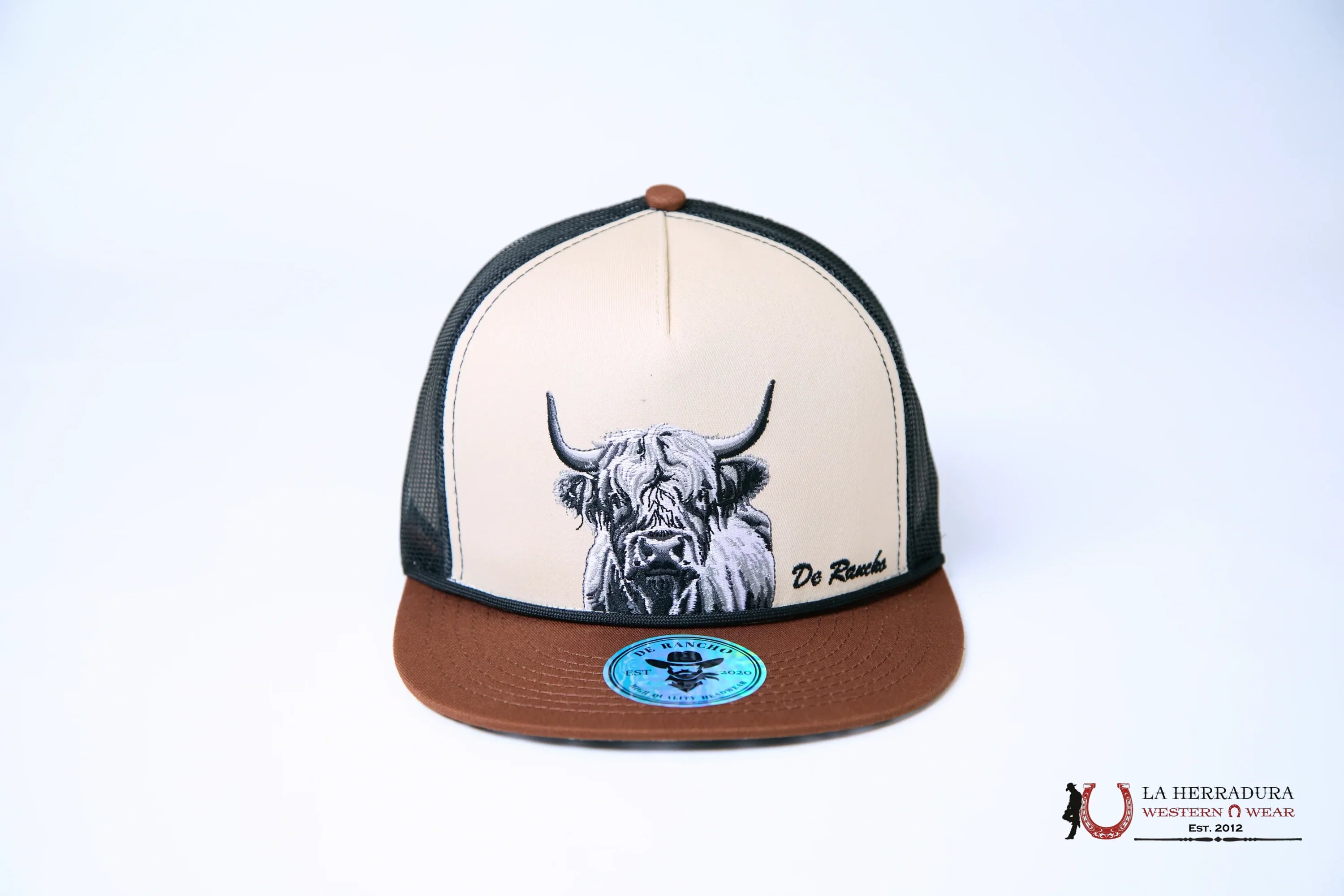 DE RANCHO BLACK Style 2013 LONGHORN cafe con negro HAT CAPS MENS GORRAS HOMBRES