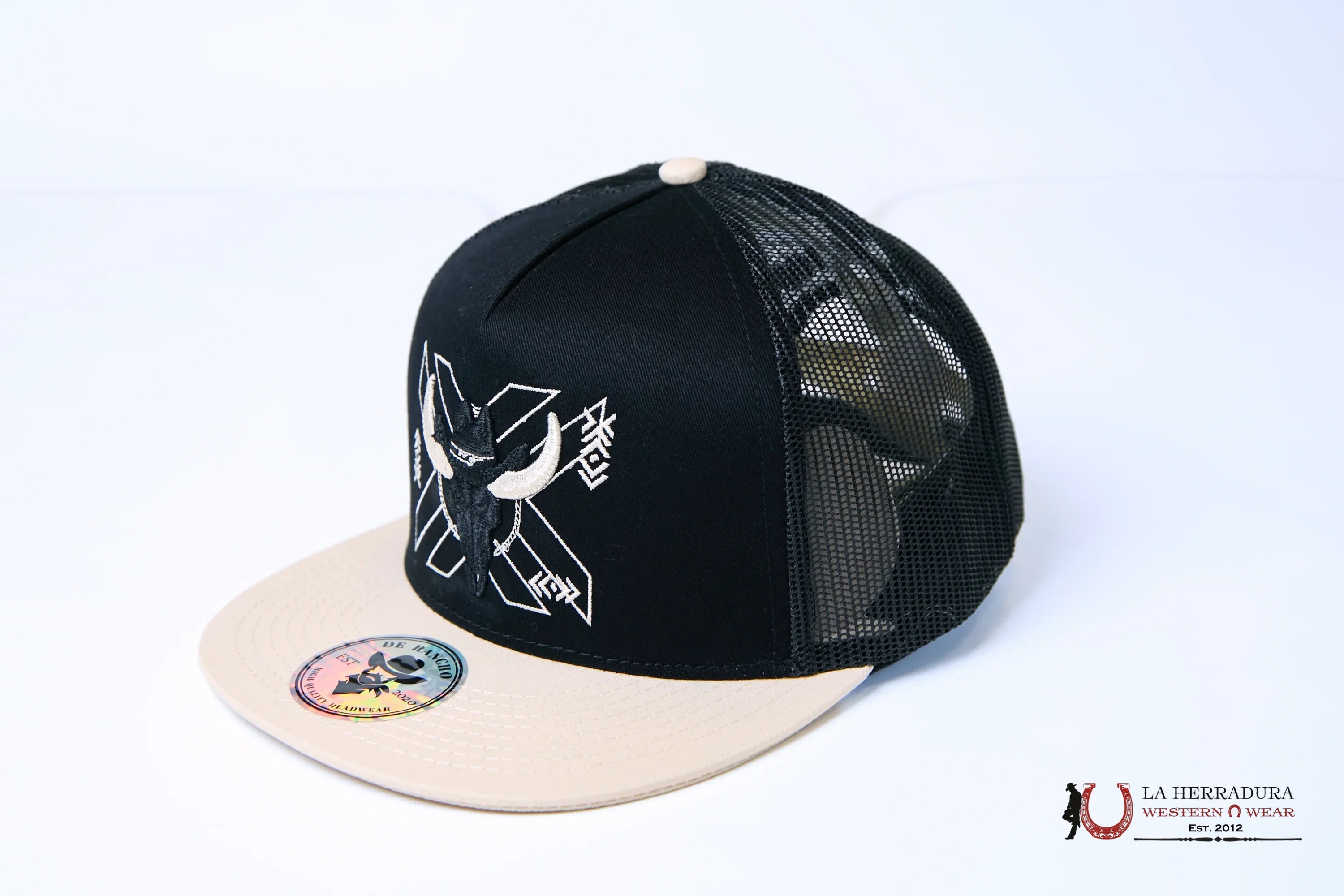 DE RANCHO BLACK Style 2014 tan con negro HAT CAPS MENS GORRAS HOMBRES
