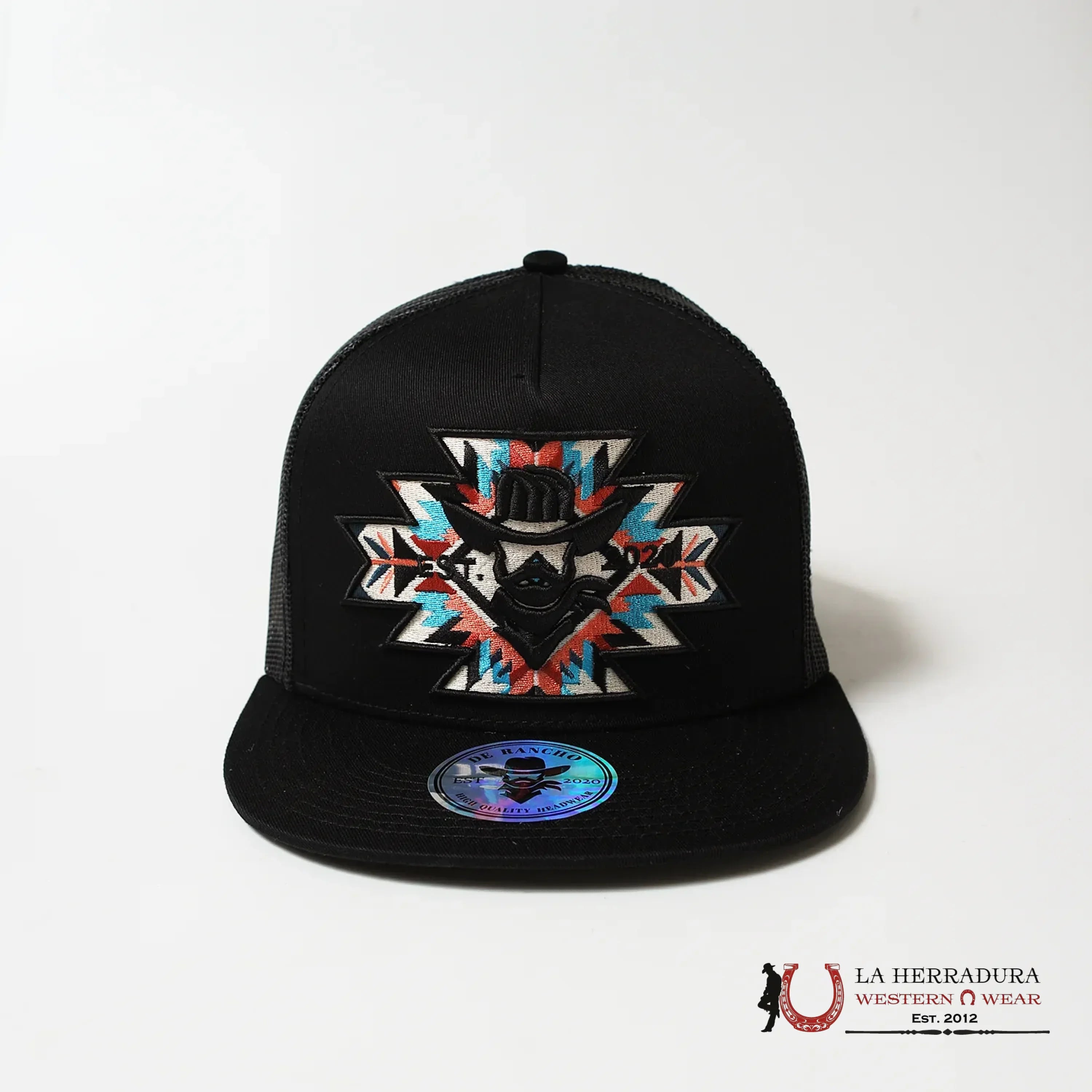 DE RANCHO BLACK Style 2017 negro con tan HAT CAPS MENS GORRAS HOMBRES