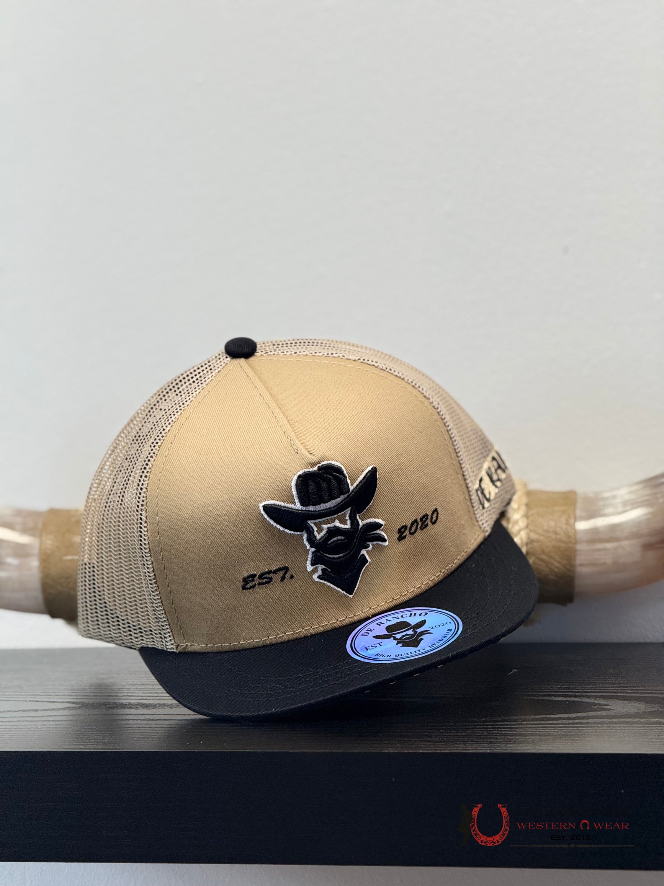 DE RANCHO kids Style 03 negro con belly HAT CAPS MENS GORRAS HOMBRES