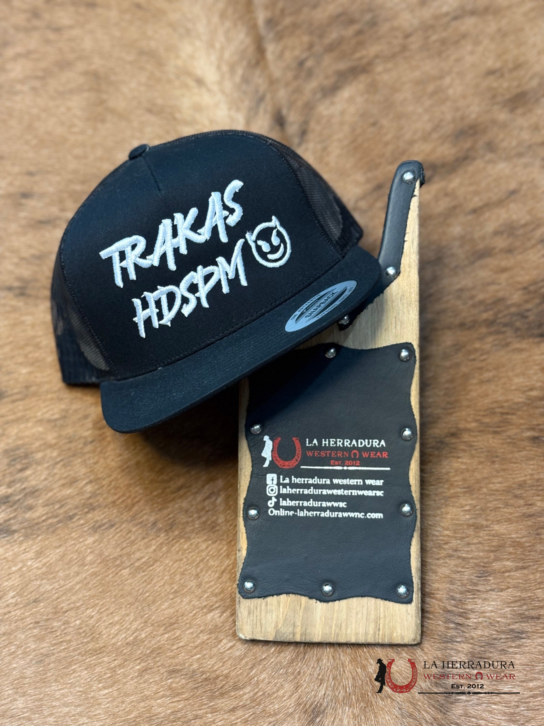 DE RANCHO PRUEBA BLACK CAPS MENS GORRAS HOMBRES