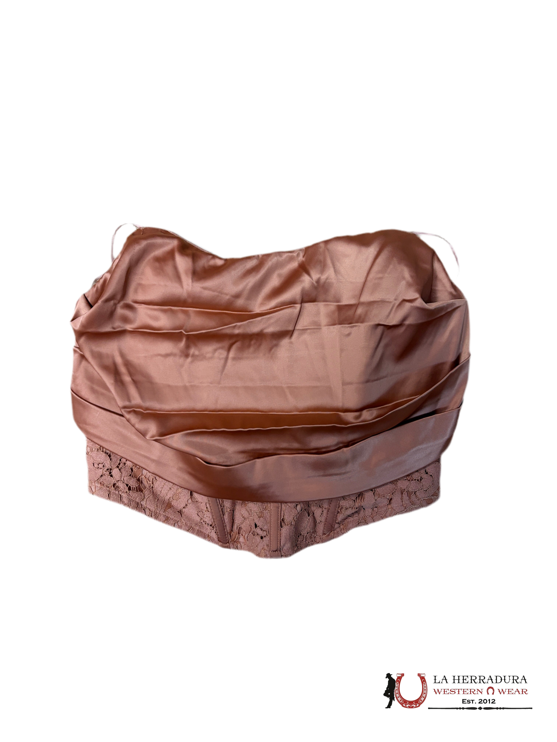 DO + BE ORANGE CRYSTAL PRINT SHEER ORANGE CORSET Y22600 ROPA MUJERES