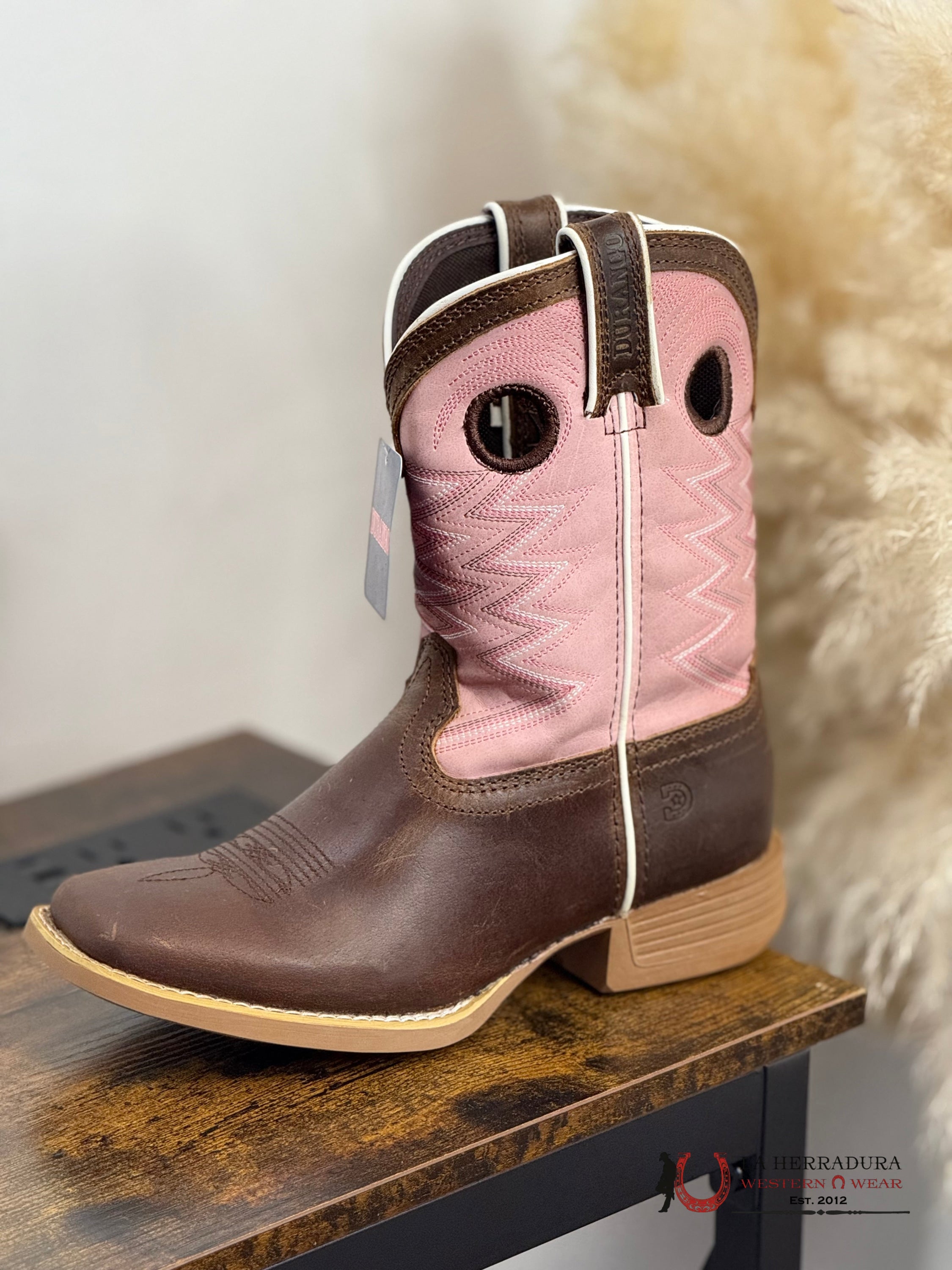 DURANGO KIDS BOOTS LIGHT PINK TUBE TOP -DBT0238C NIÑOS