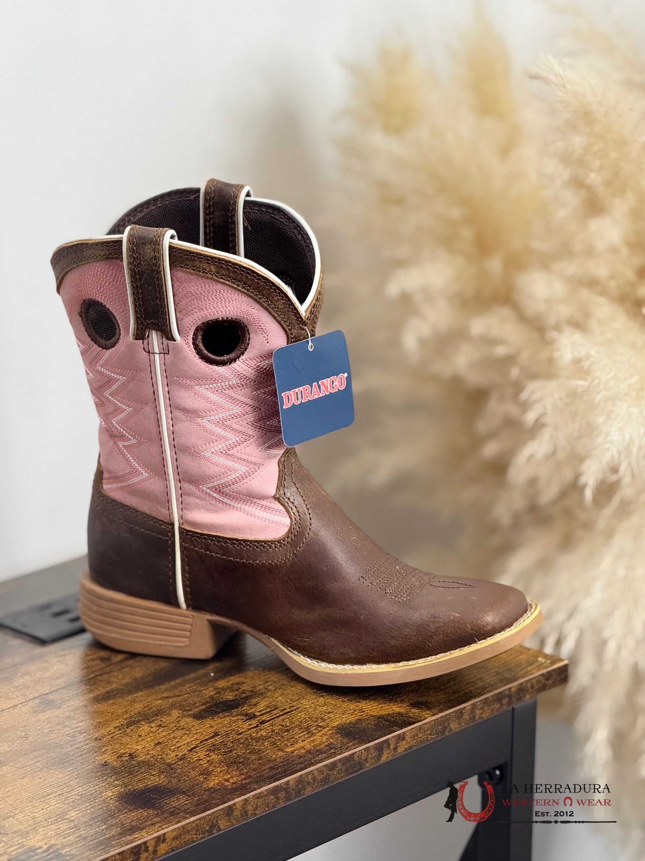 DURANGO KIDS BOOTS LIGHT PINK TUBE TOP -DBT0238C NIÑOS