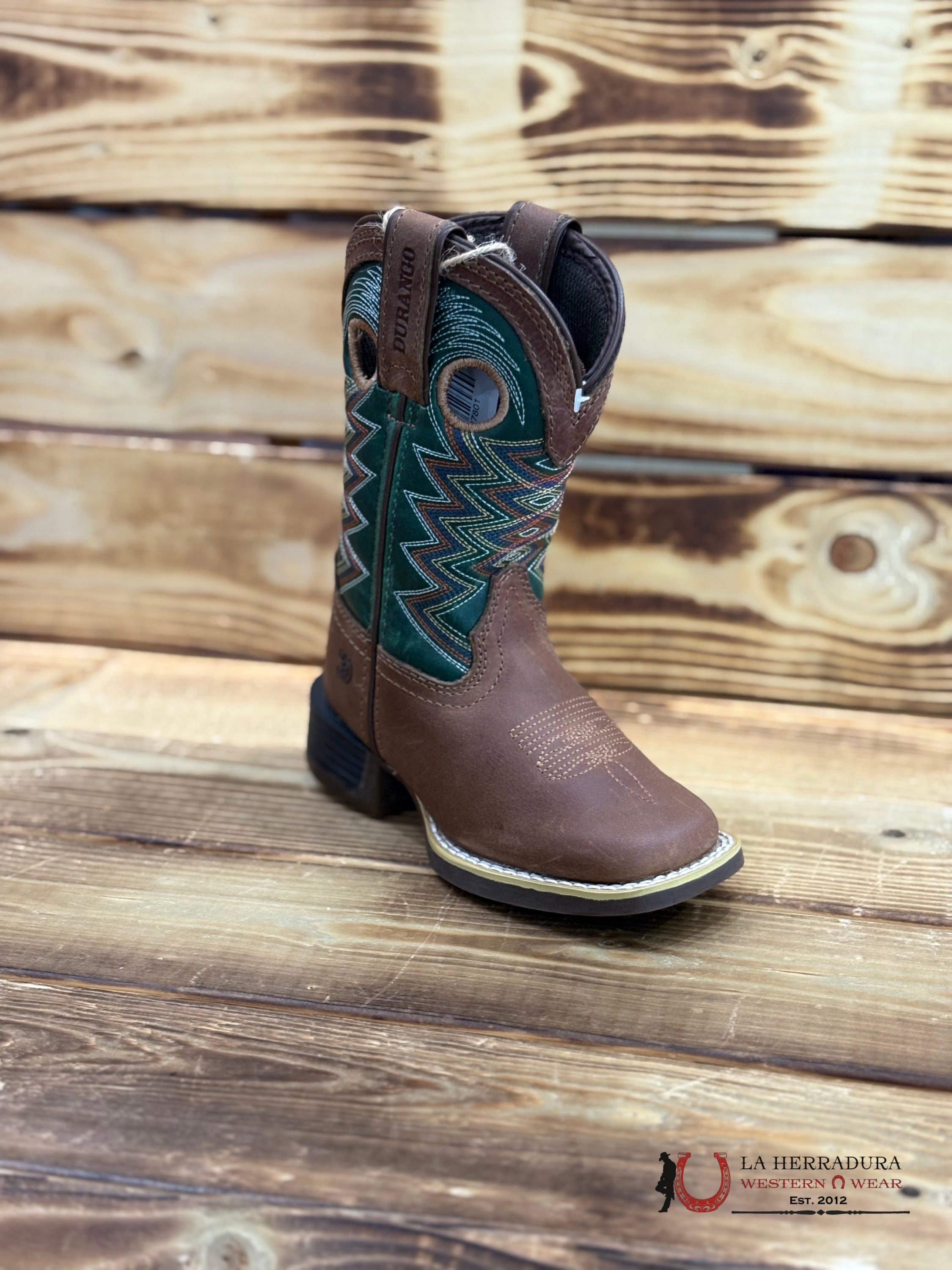 DURANGO KIDS GREEN/ORANGE ZIG TUBE TOP -DBT0224 NIÑOS