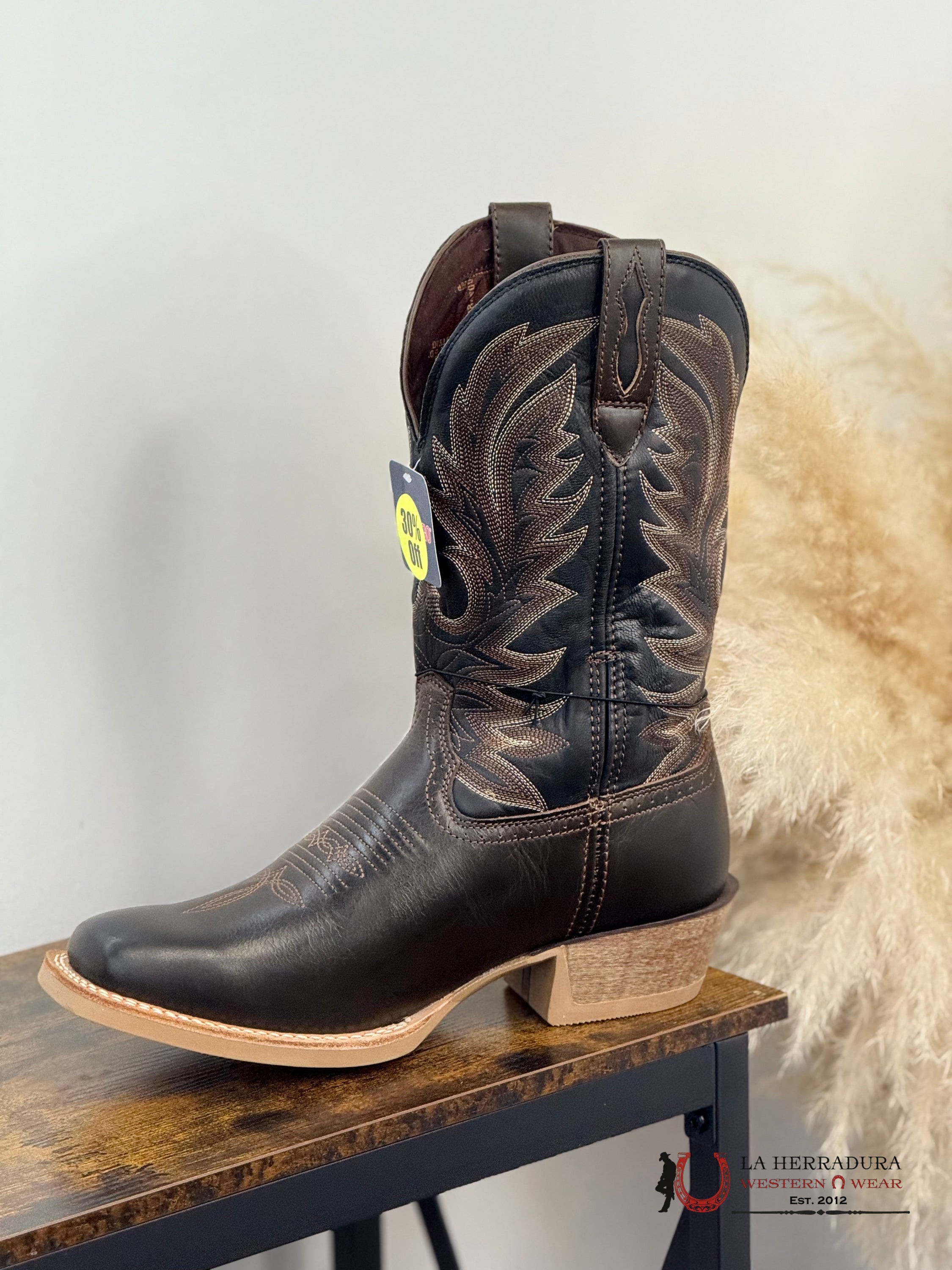 DURANGO MENS WORK BOOT COWBOY STYLE DARK BROWN DDB0419