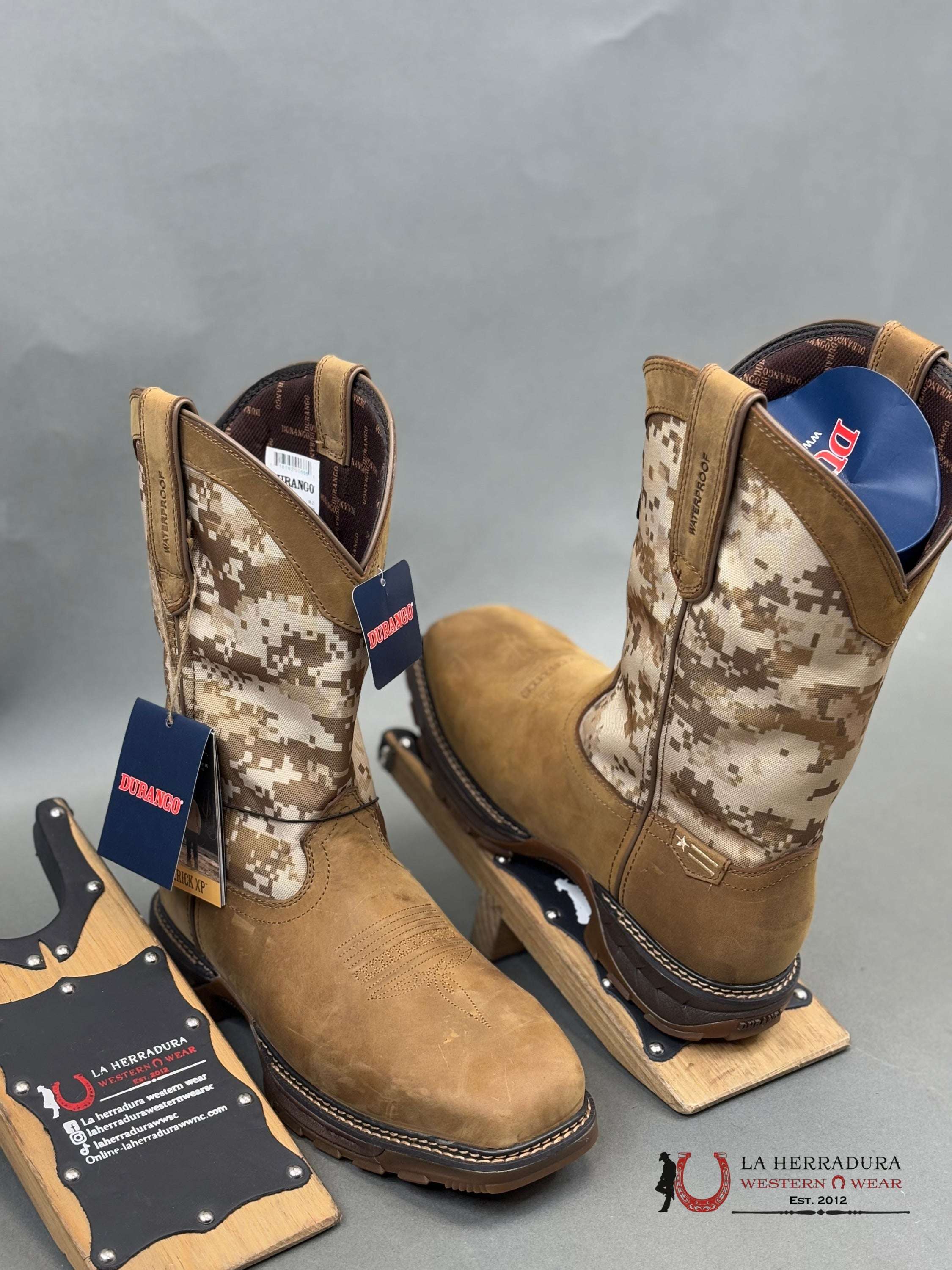 Durango Mens Work Boot Maverick Xp Brown Army Camo Tube Steel Toe Ddb0207