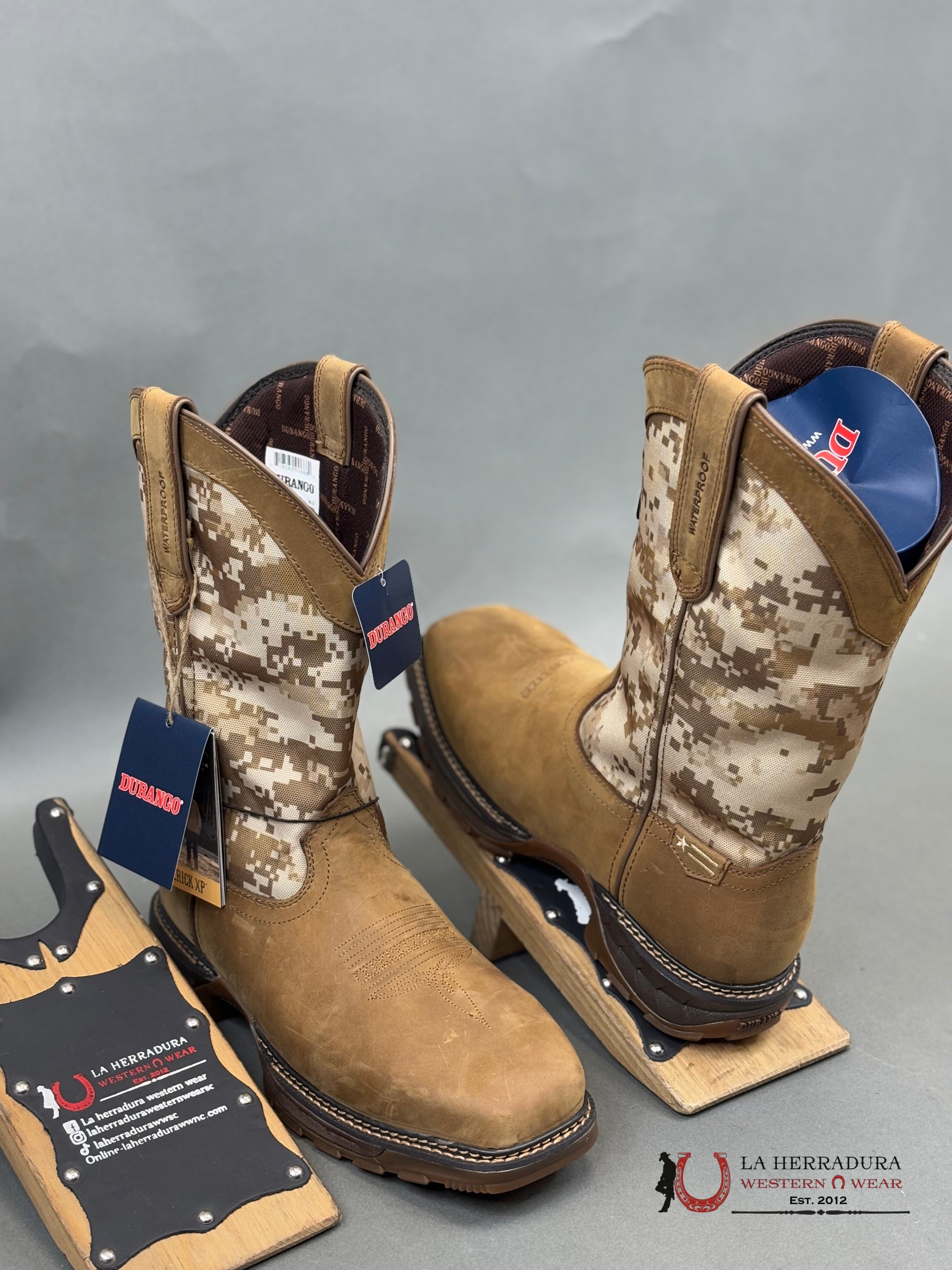 Durango Mens Work Boot Maverick Xp Brown Army Camo Tube Steel Toe Ddb0207