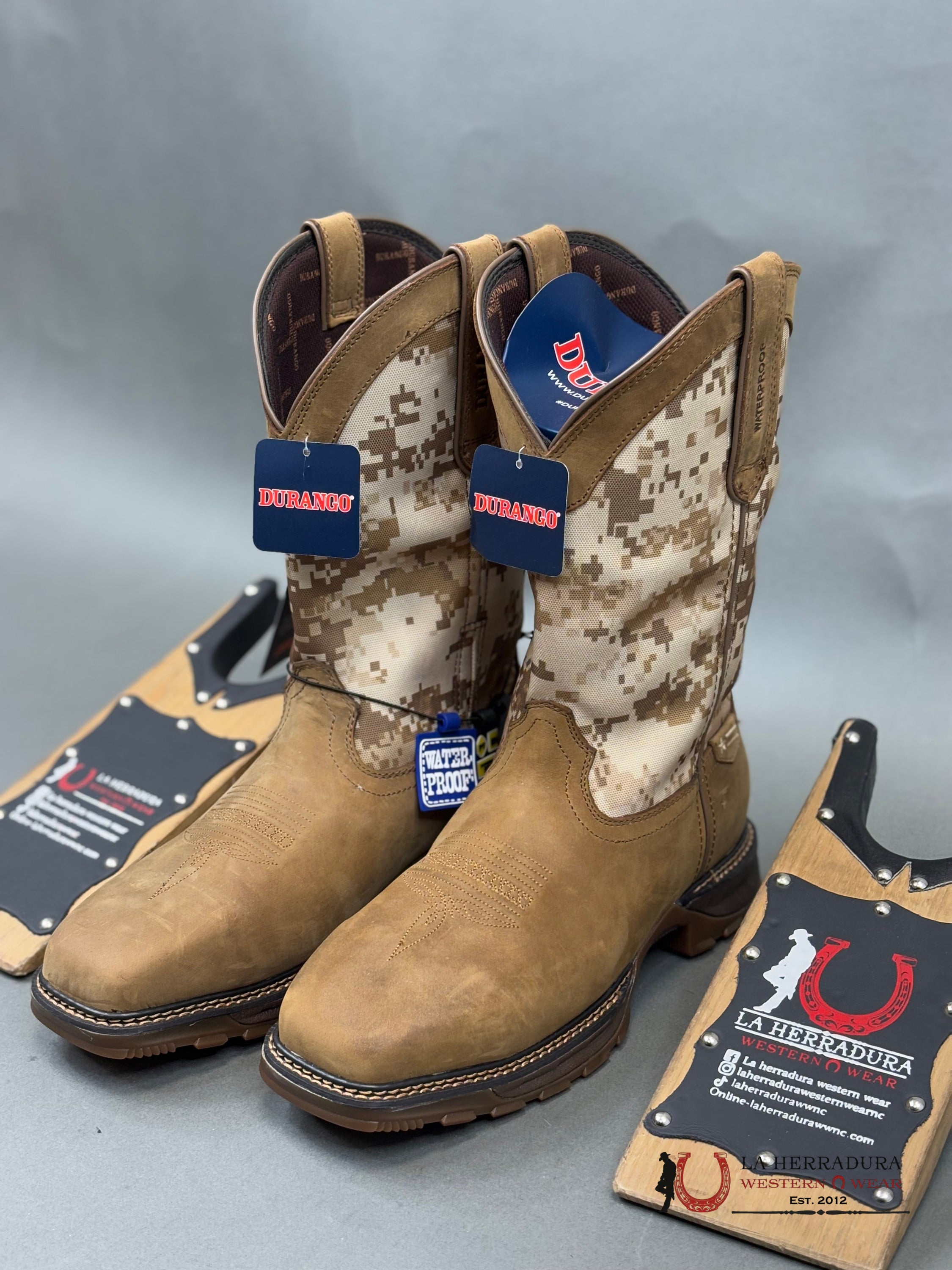 Durango Mens Work Boot Maverick Xp Brown Army Camo Tube Steel Toe Ddb0207