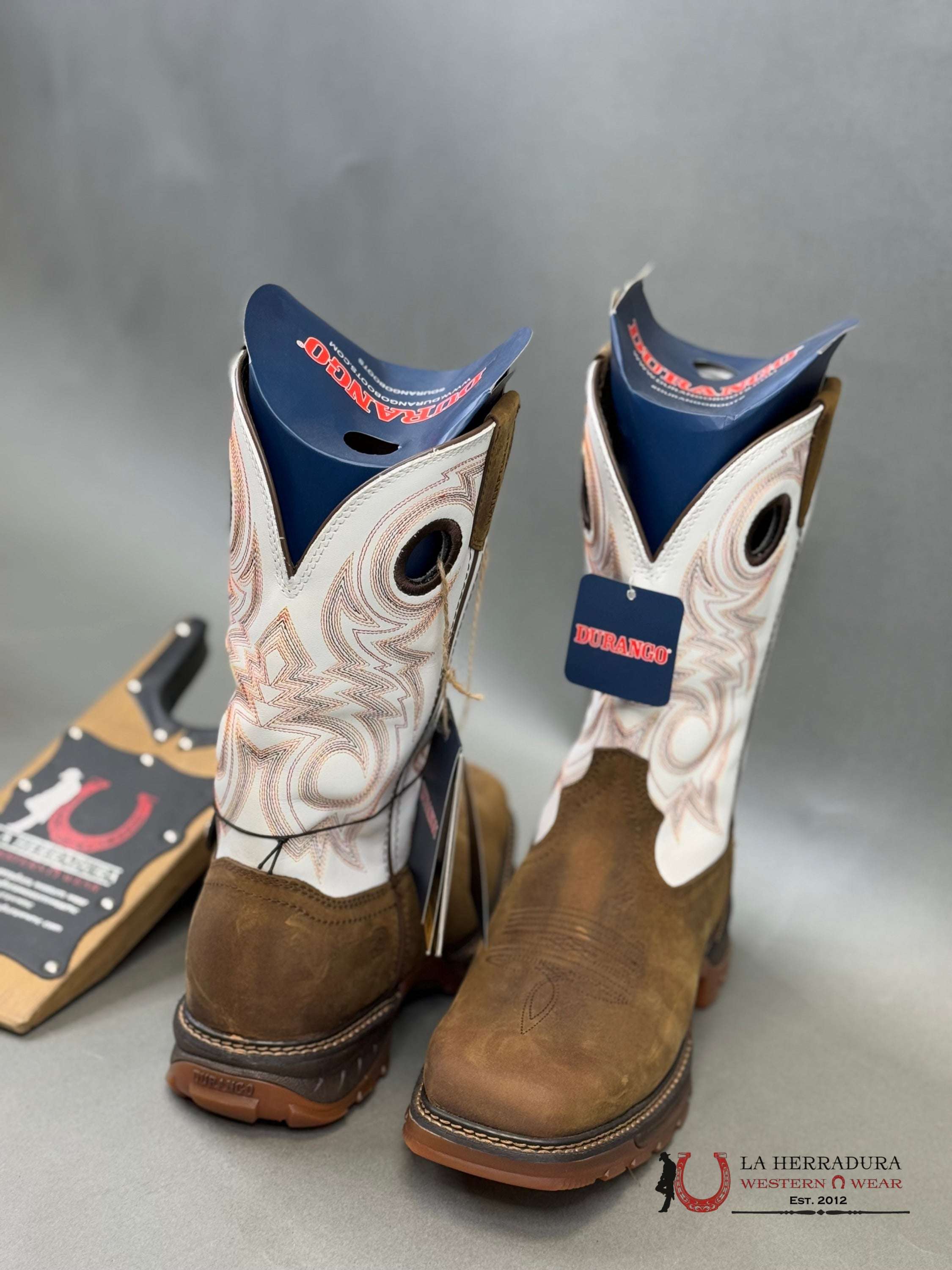 Durango Mens Work Boot Maverick Xp Dark Brown White Red Stitch Tube Ddb0302