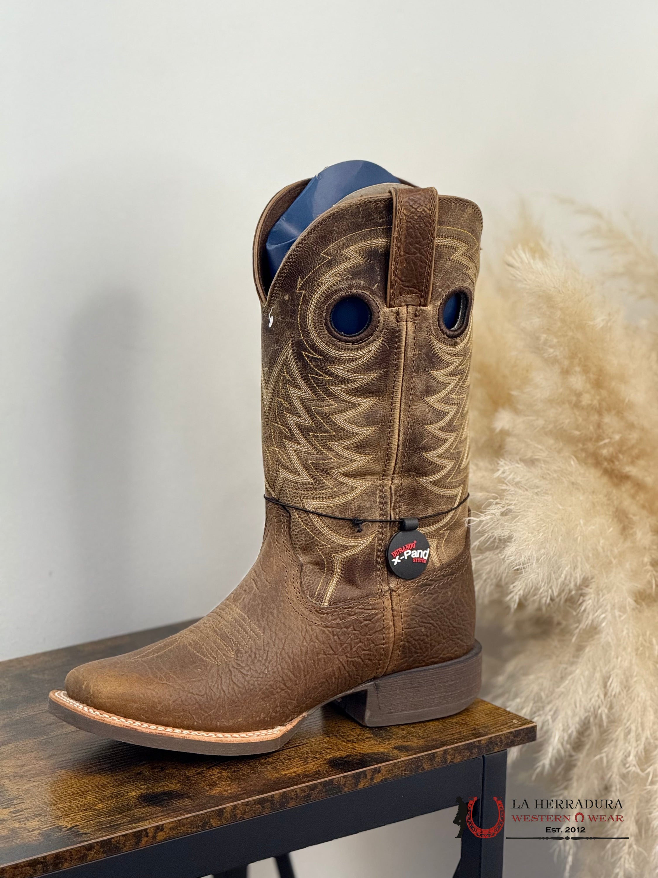 DURANGO MENS WORK BOOT REBEL BROWN STITCH TUBE DDB0221