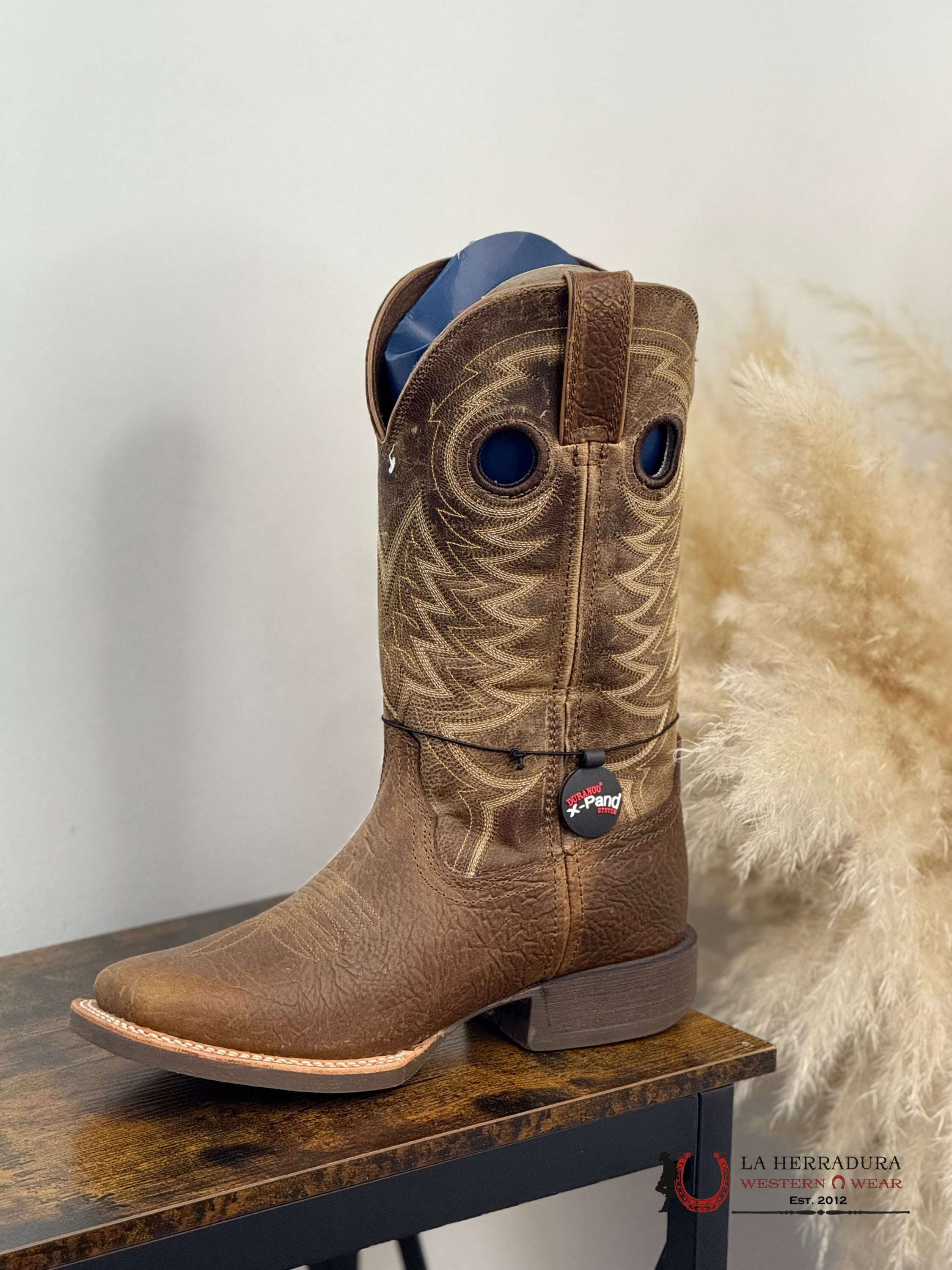 DURANGO MENS WORK BOOT REBEL BROWN STITCH TUBE DDB0221