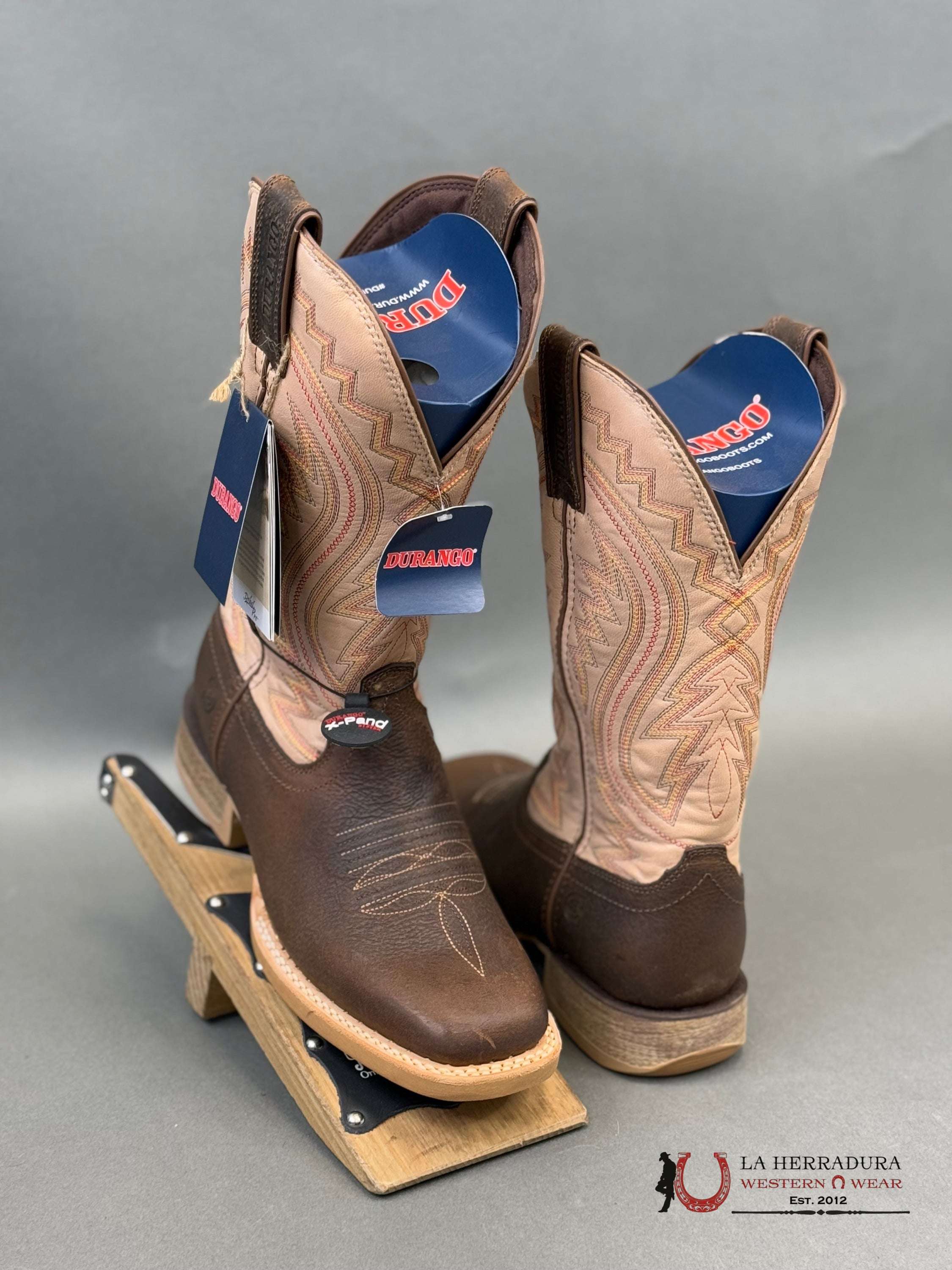 Durango Mens Work Boot Rebel Pro Lite Brown Tan Stitch Tube Ddb0290