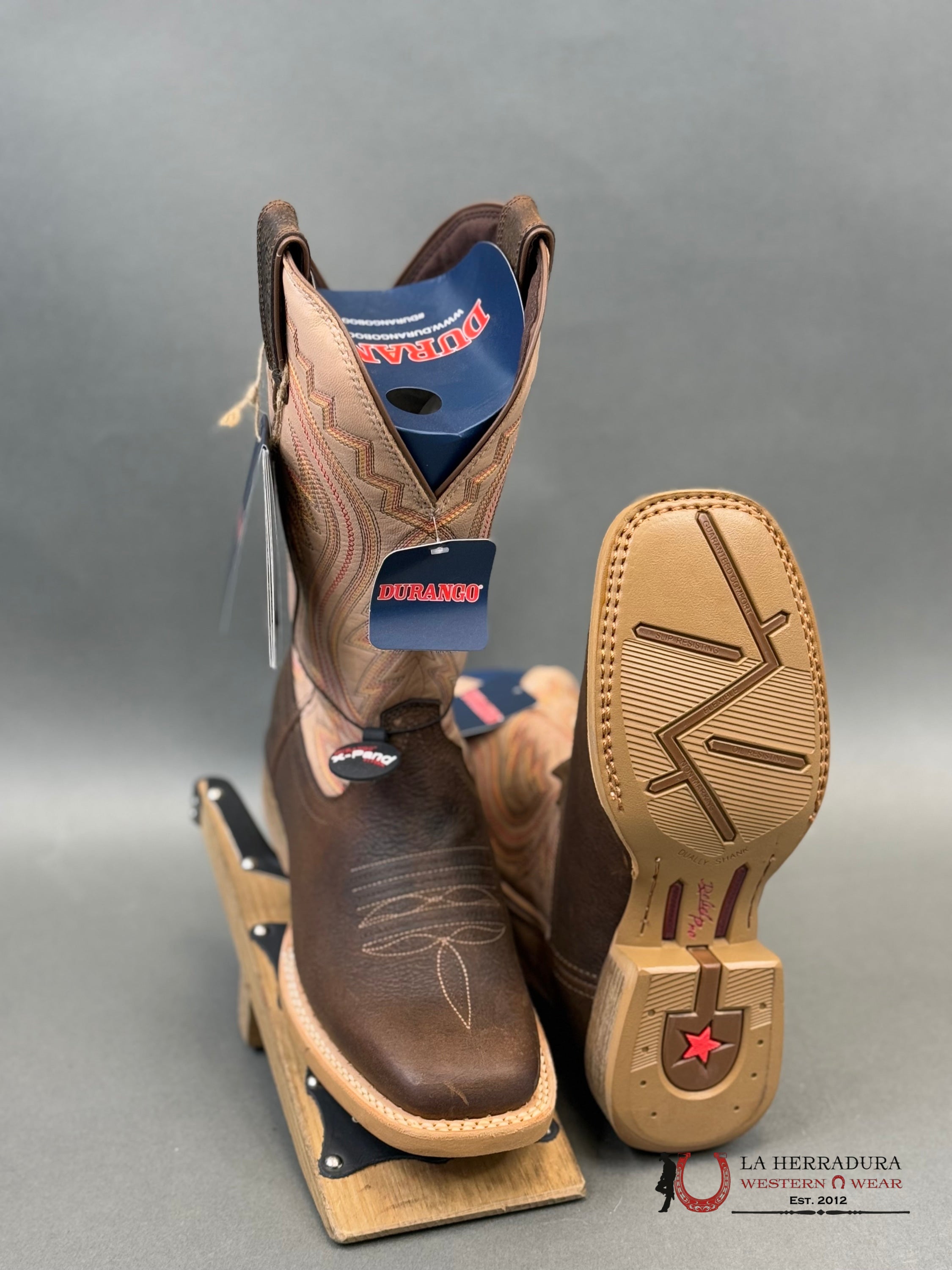 Durango Mens Work Boot Rebel Pro Lite Brown Tan Stitch Tube Ddb0290