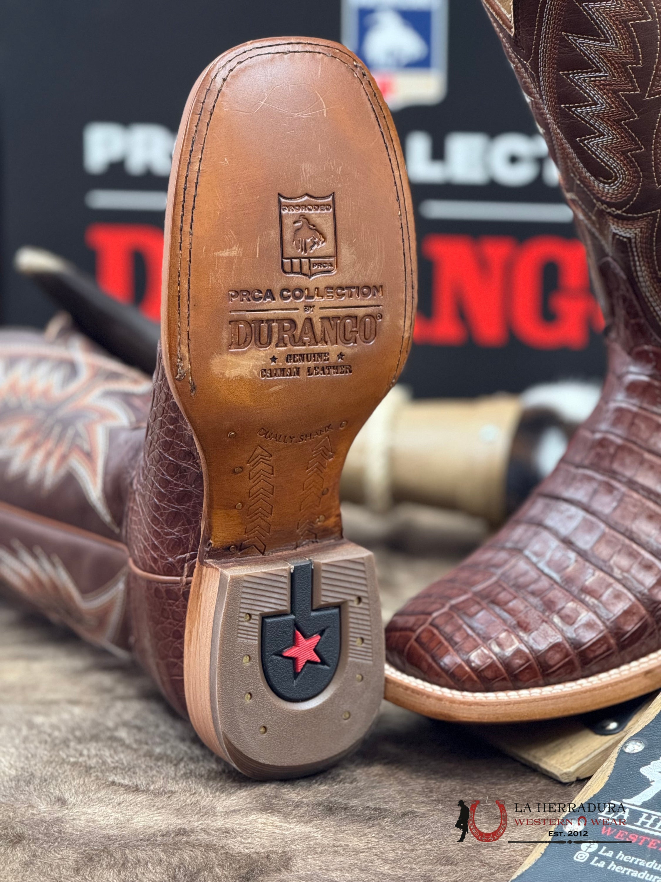 DURANGO PRCA COLLECTION CAIMEN DARK BROWN BOTAS HOMBRES