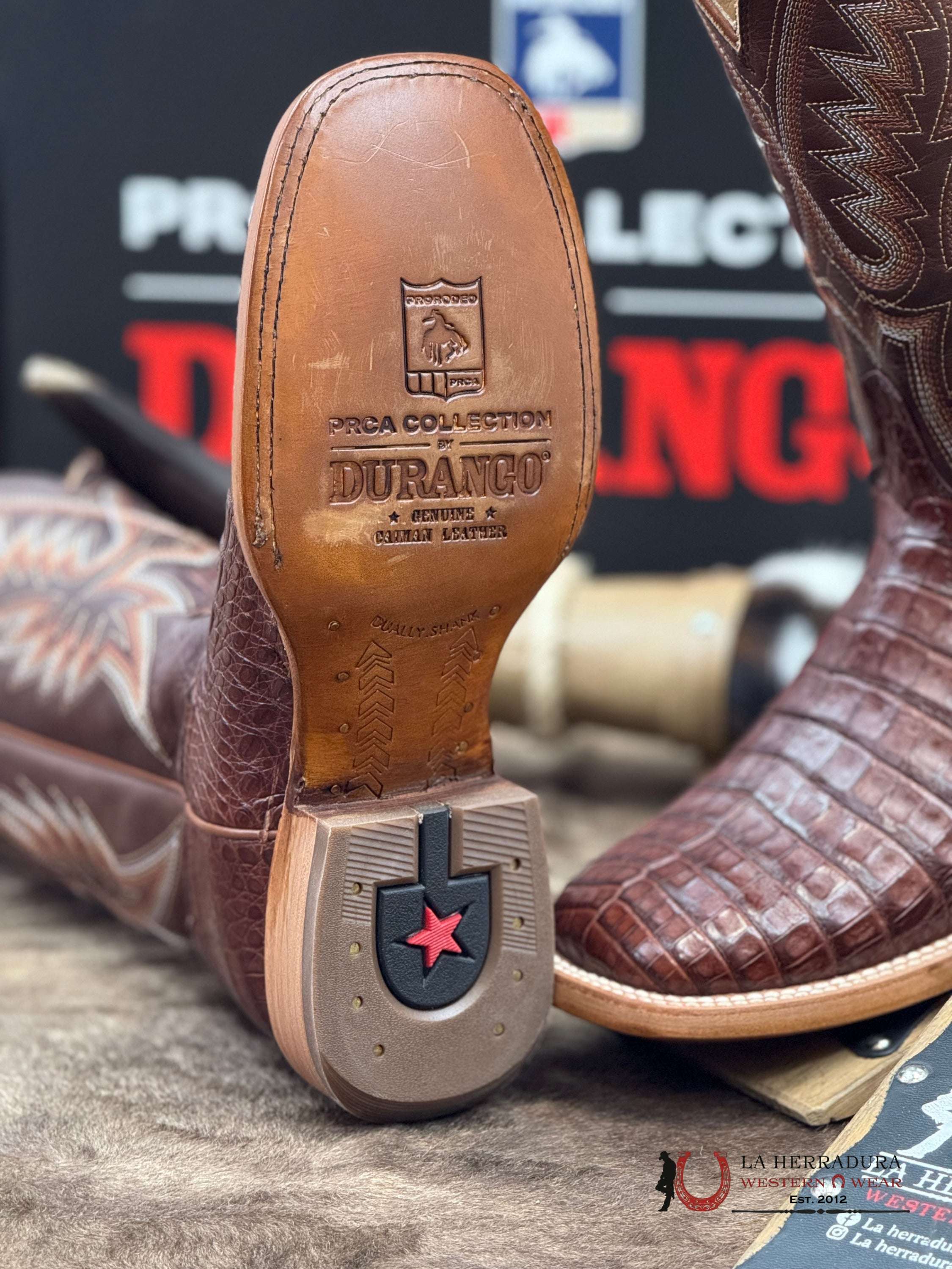 DURANGO PRCA COLLECTION CAIMEN DARK BROWN BOTAS HOMBRES